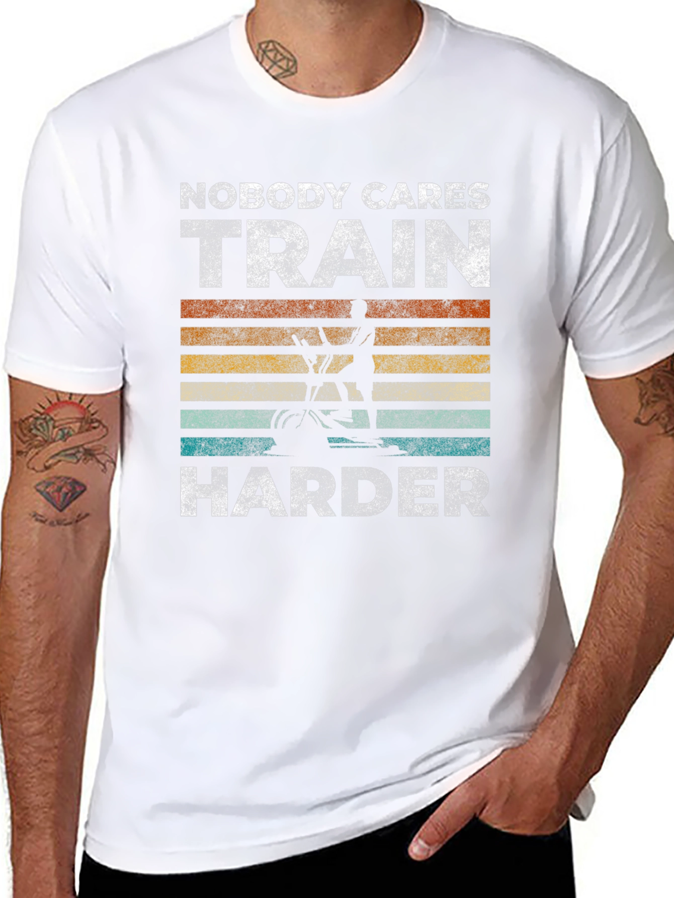 Train Harder Unisex T-Shirt - Gym Motivation