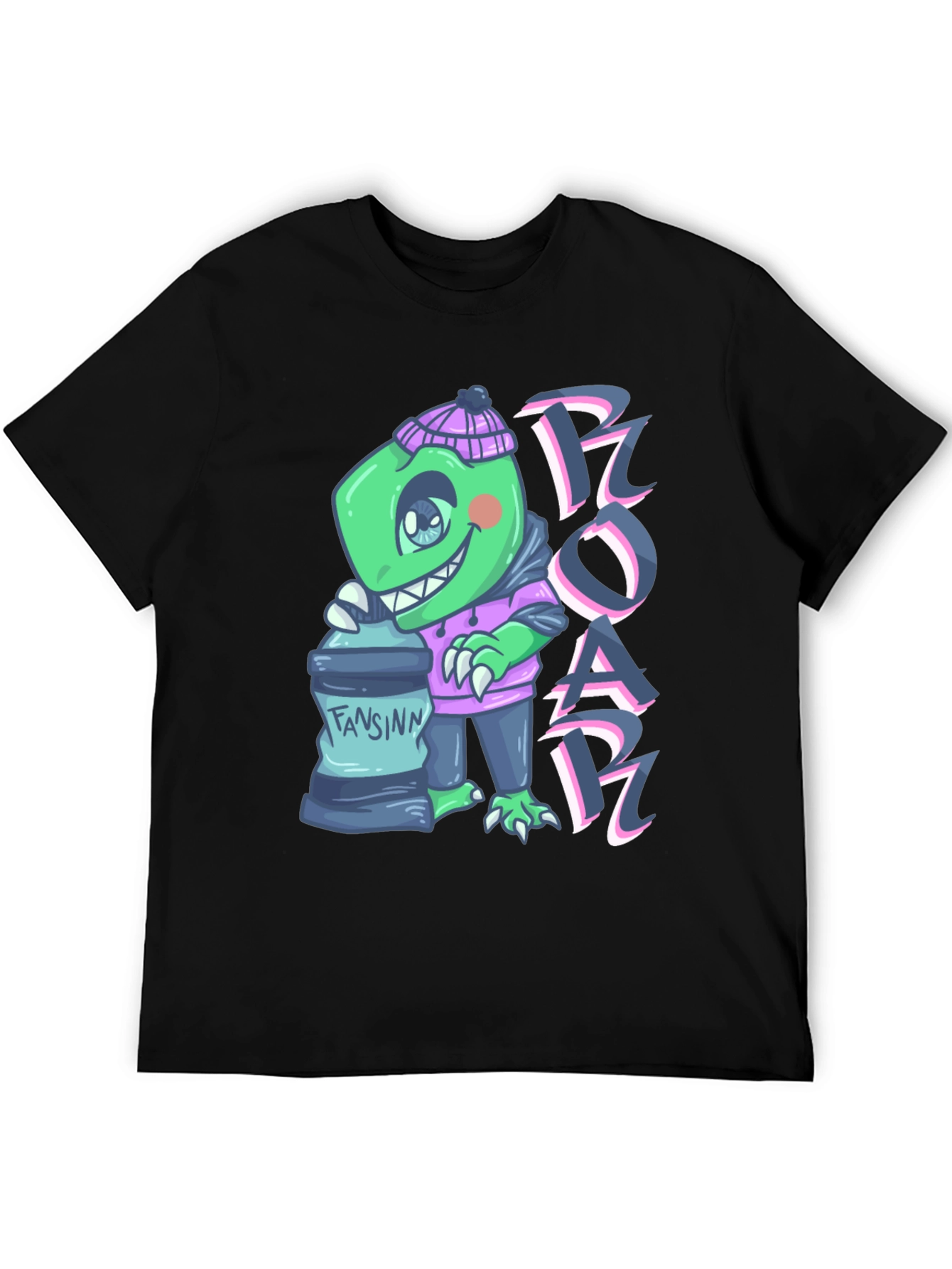 Cartoon Dino Graphic Tee - ROAR!