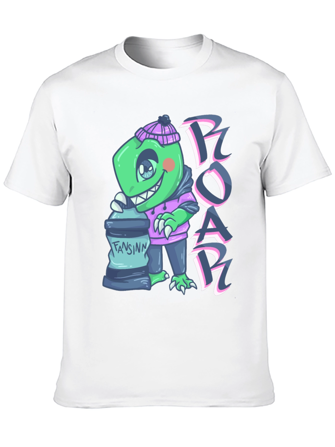 Cartoon Dino Graphic Tee - ROAR!