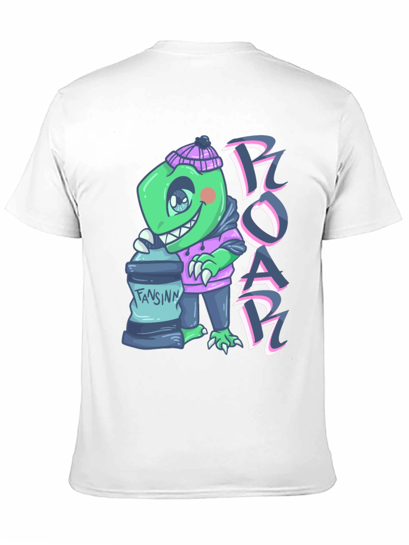 Cartoon Dino Graphic Tee - ROAR!