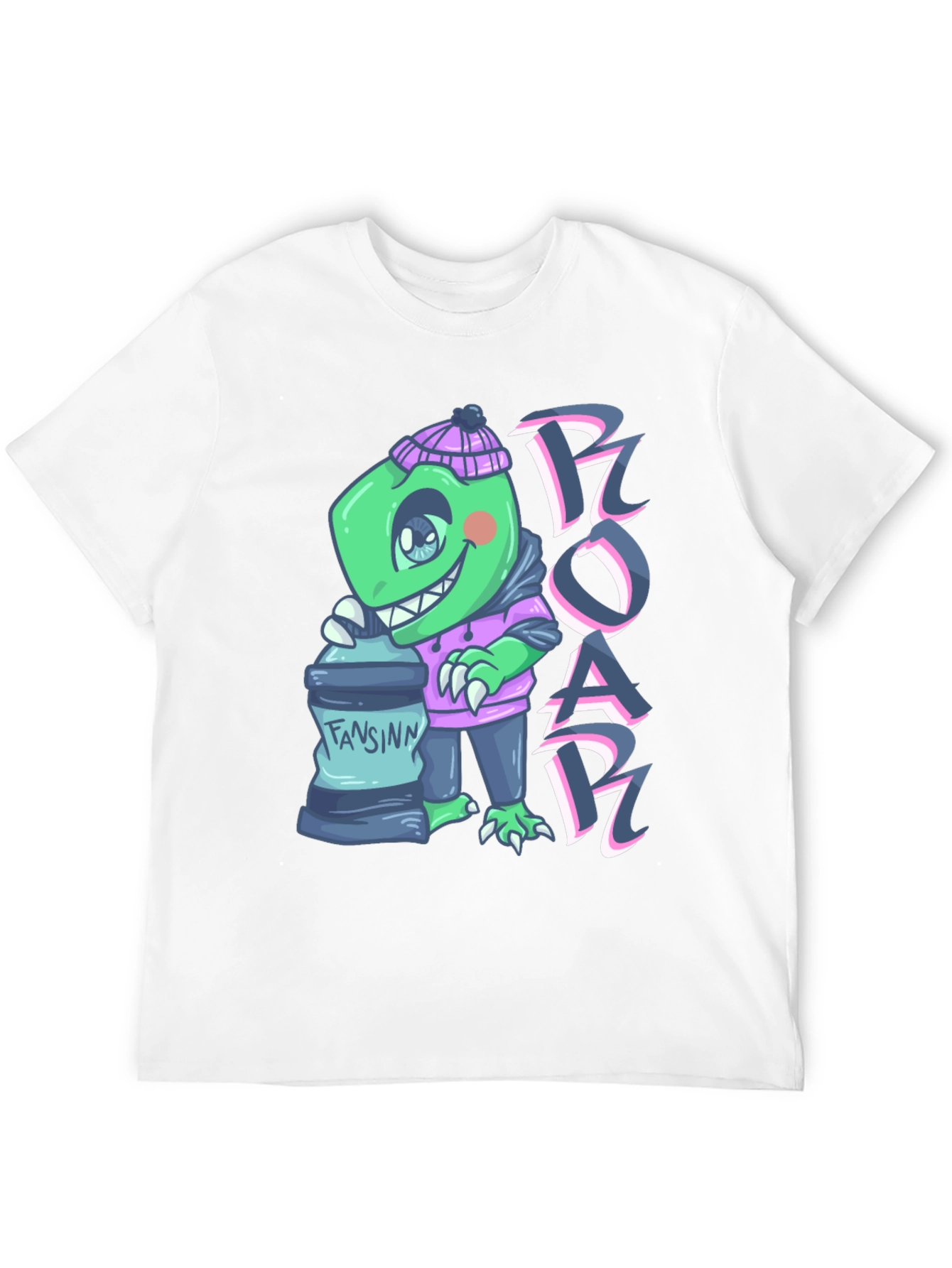 Cartoon Dino Graphic Tee - ROAR!