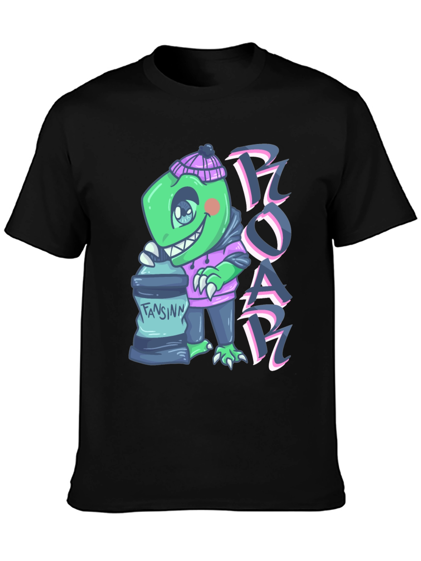 Cartoon Dino Graphic Tee - ROAR!