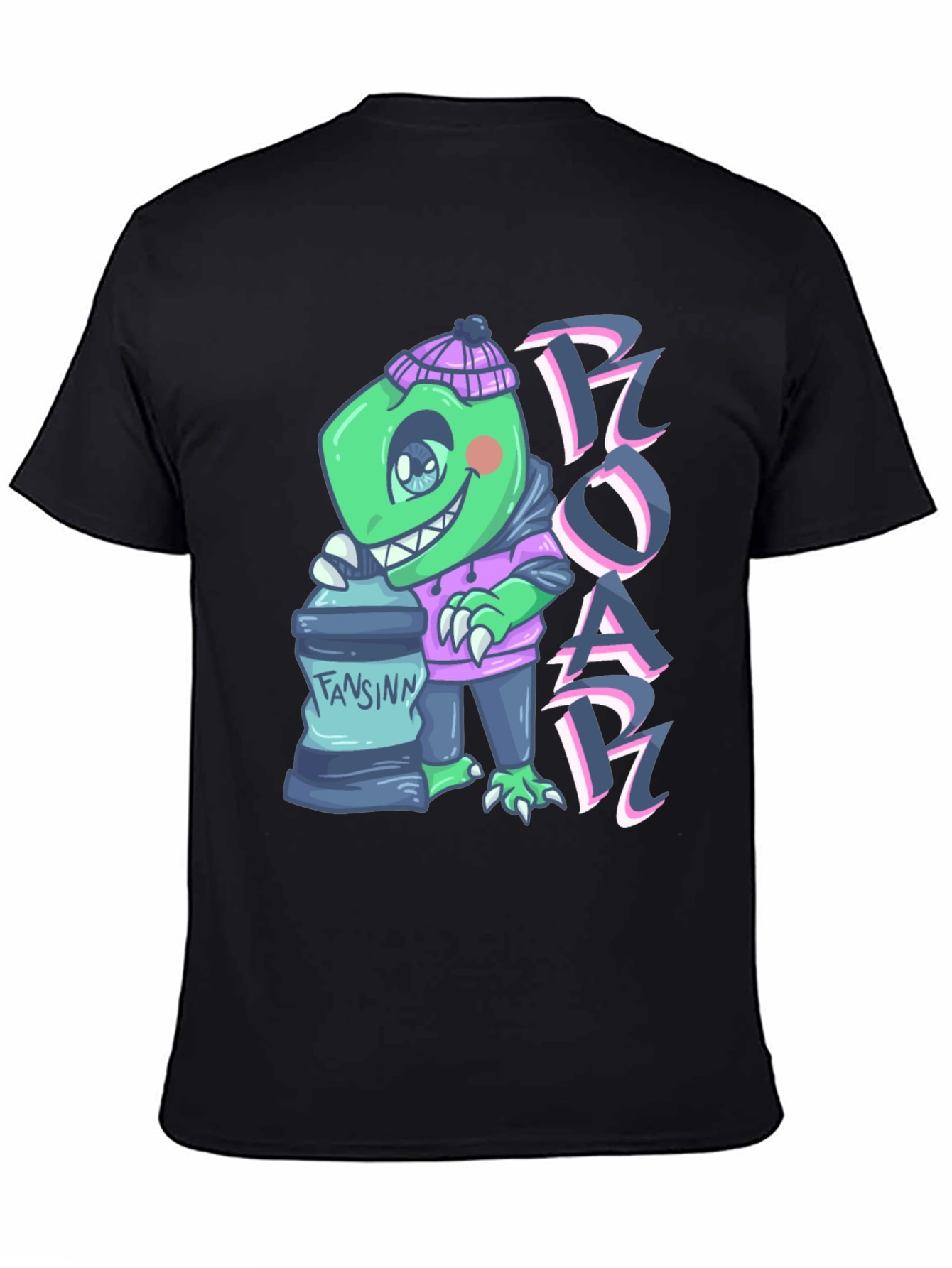 Cartoon Dino Graphic Tee - ROAR!