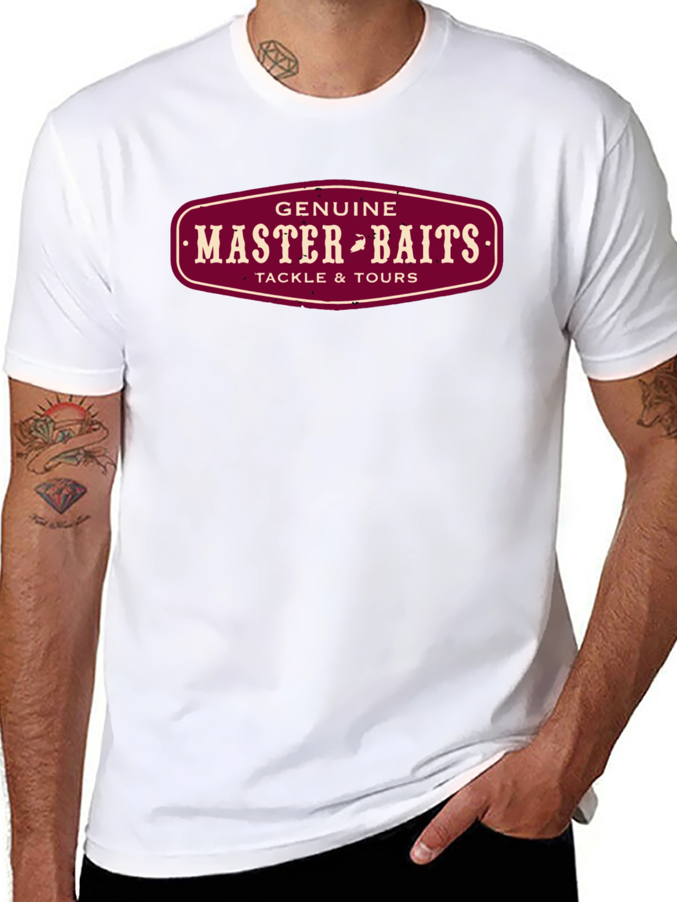 Genuine Master Baits Tackle & Tours Black T-Shirt
