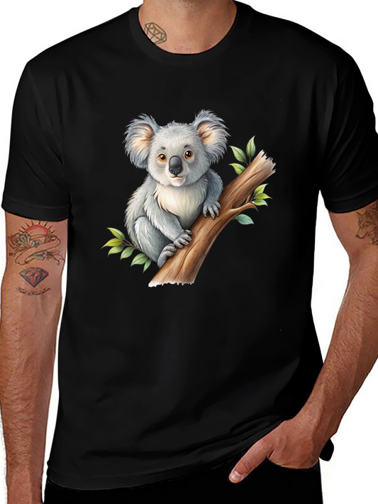 Koala Graphic Black T-Shirt