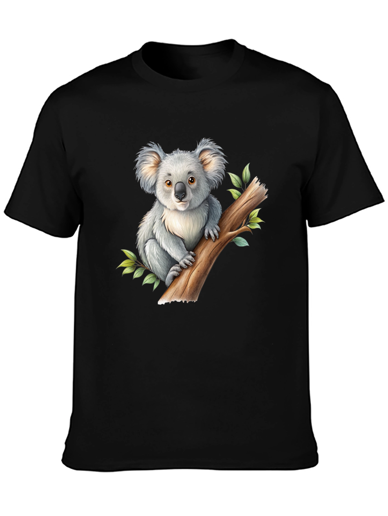 Koala Graphic Black T-Shirt
