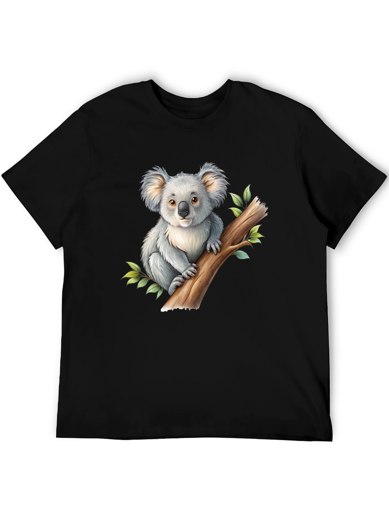 Koala Graphic Black T-Shirt