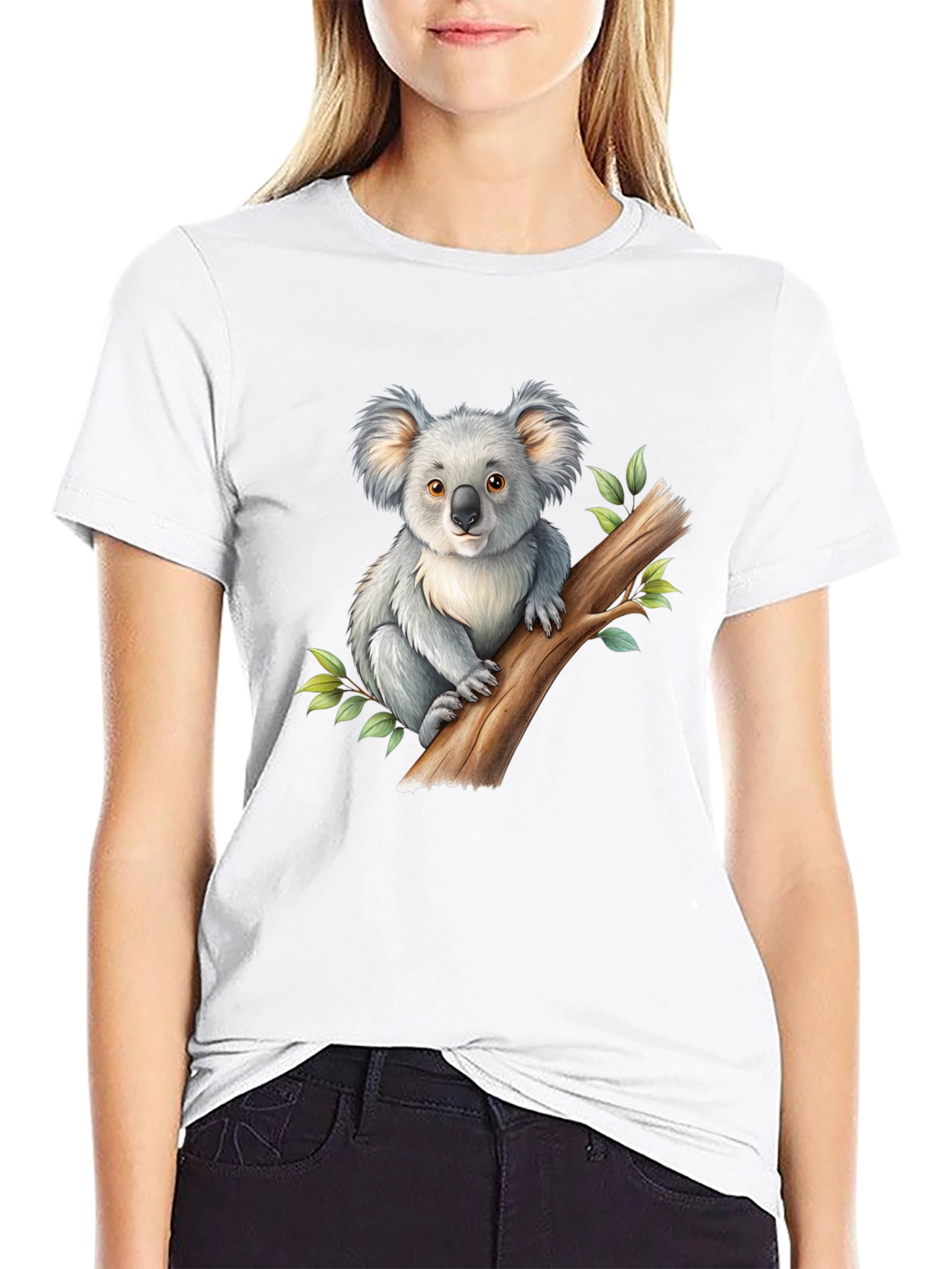Koala Graphic Black T-Shirt