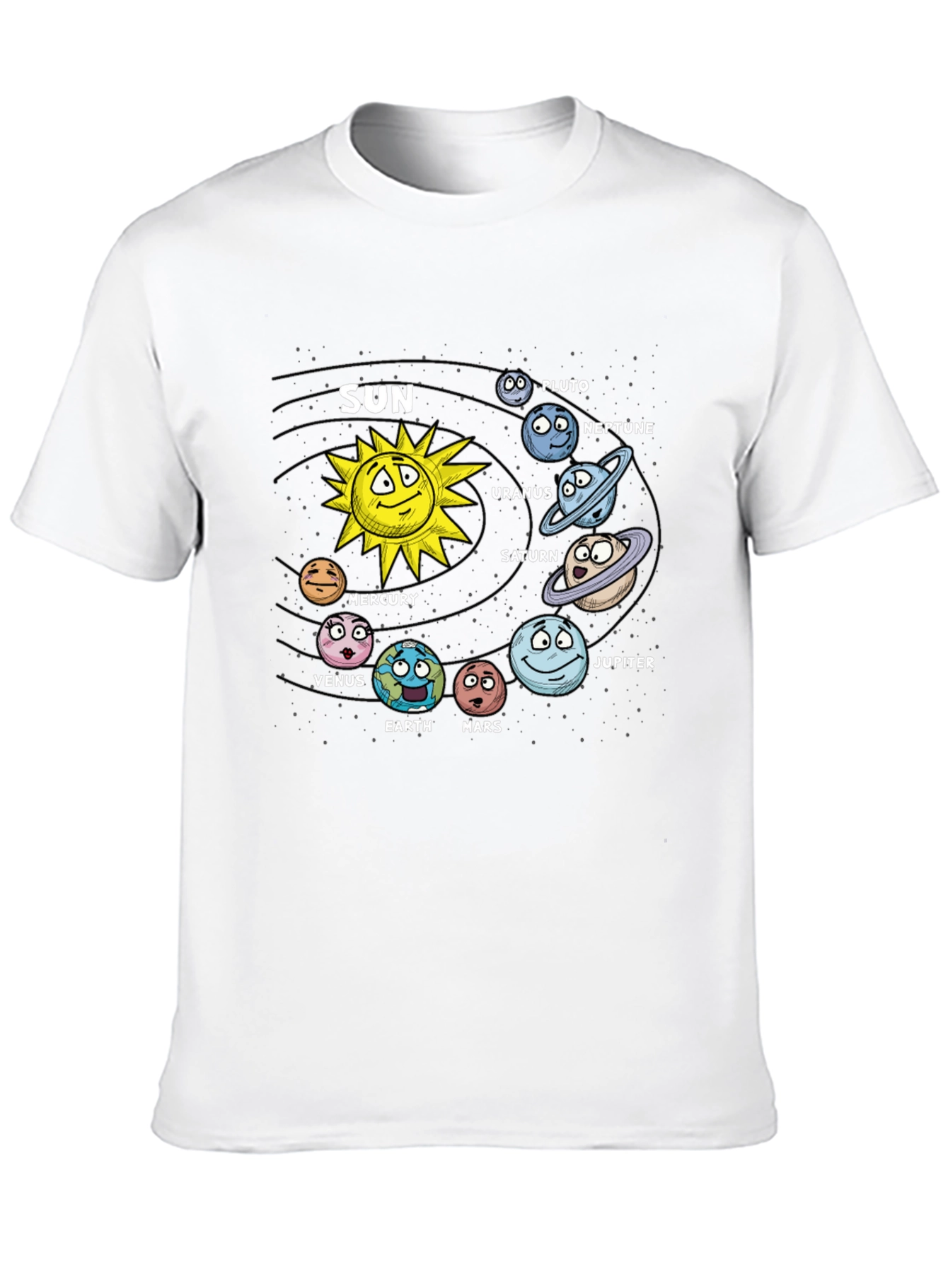 Cartoon Solar System T-Shirt