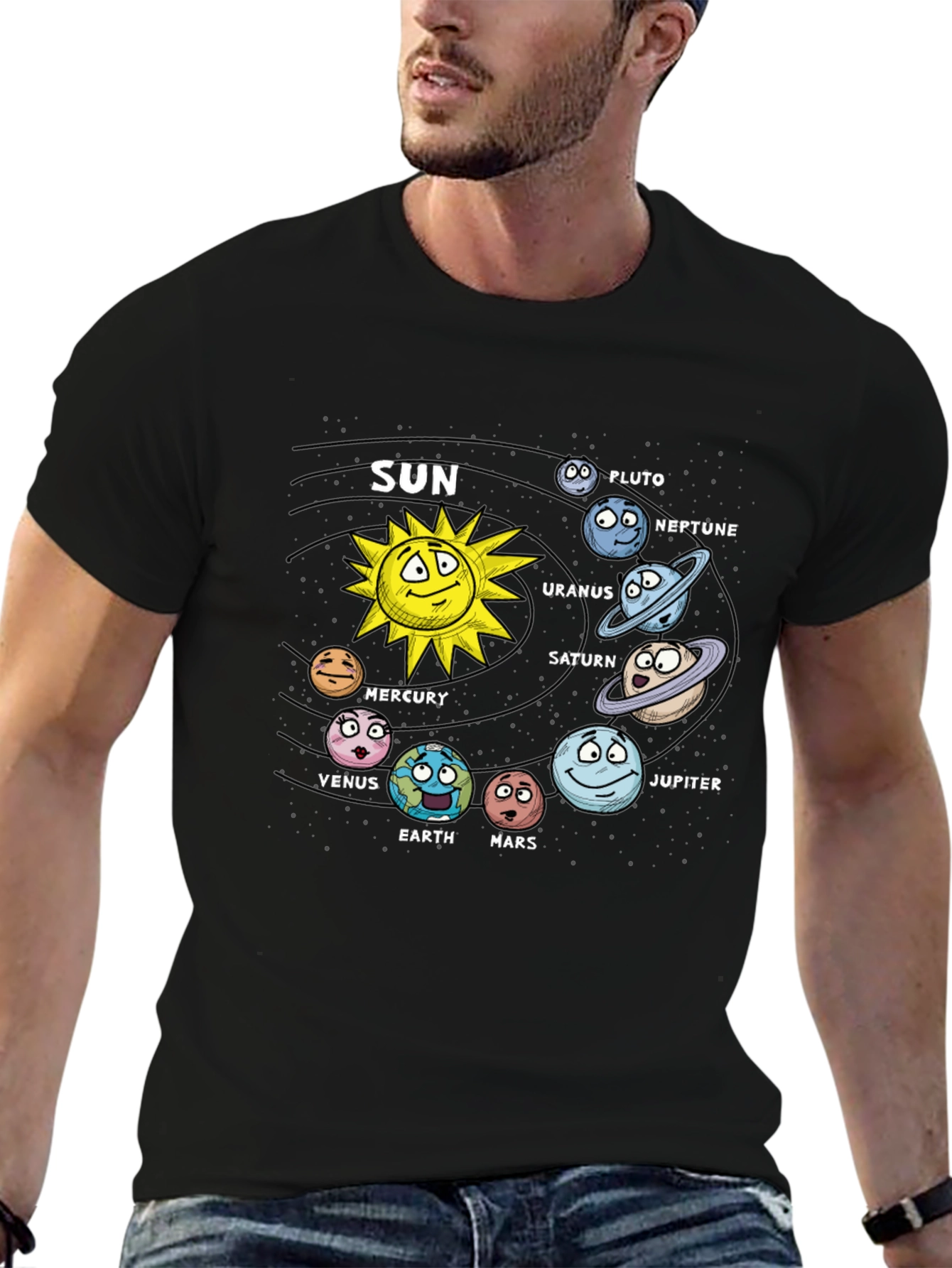 Cartoon Solar System T-Shirt