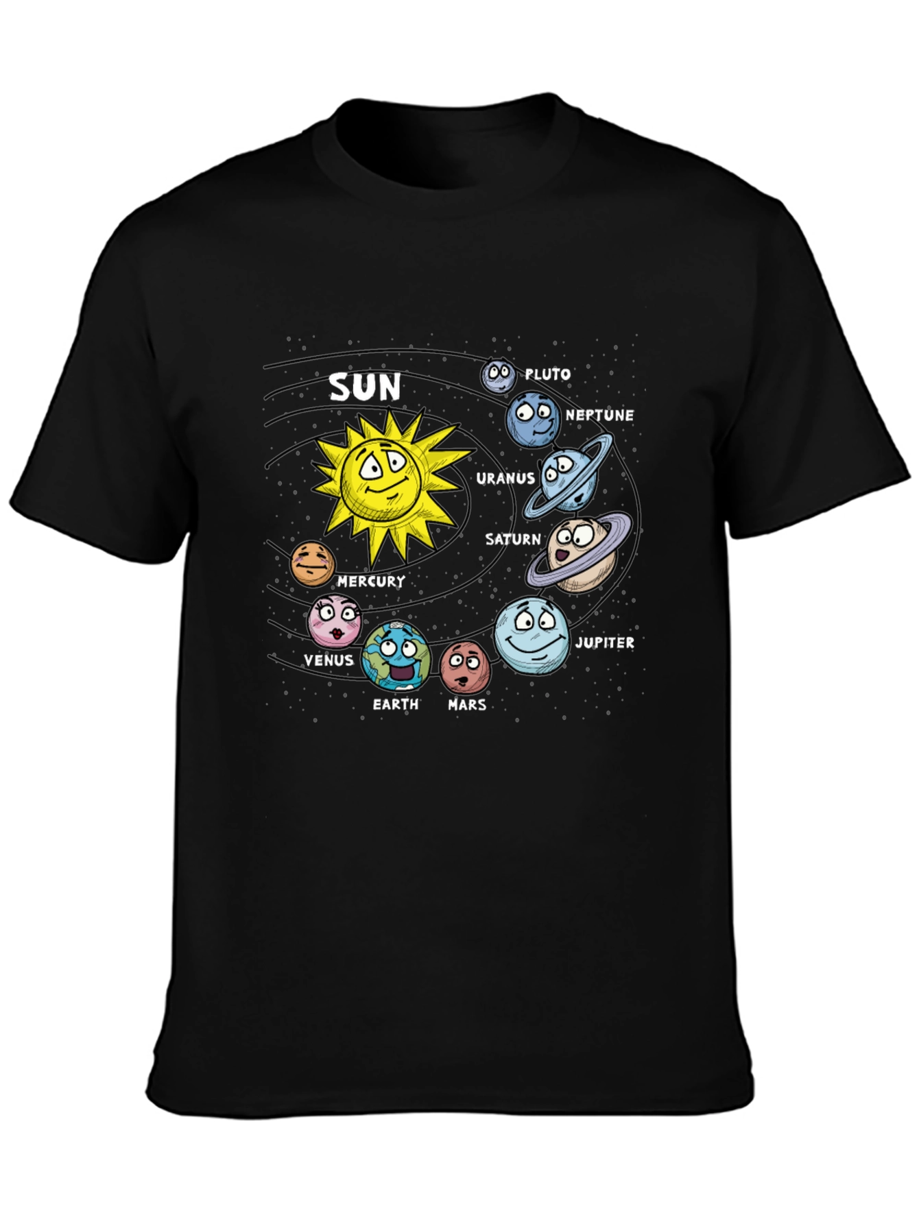 Cartoon Solar System T-Shirt