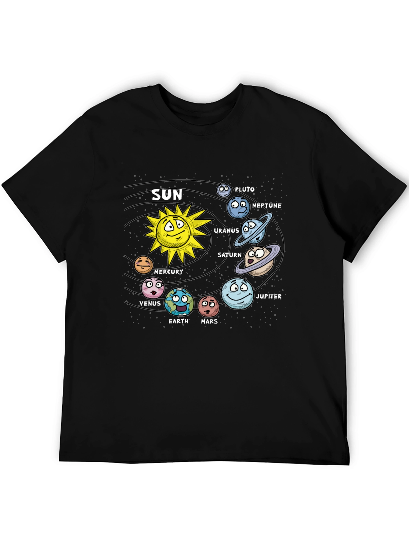 Cartoon Solar System T-Shirt