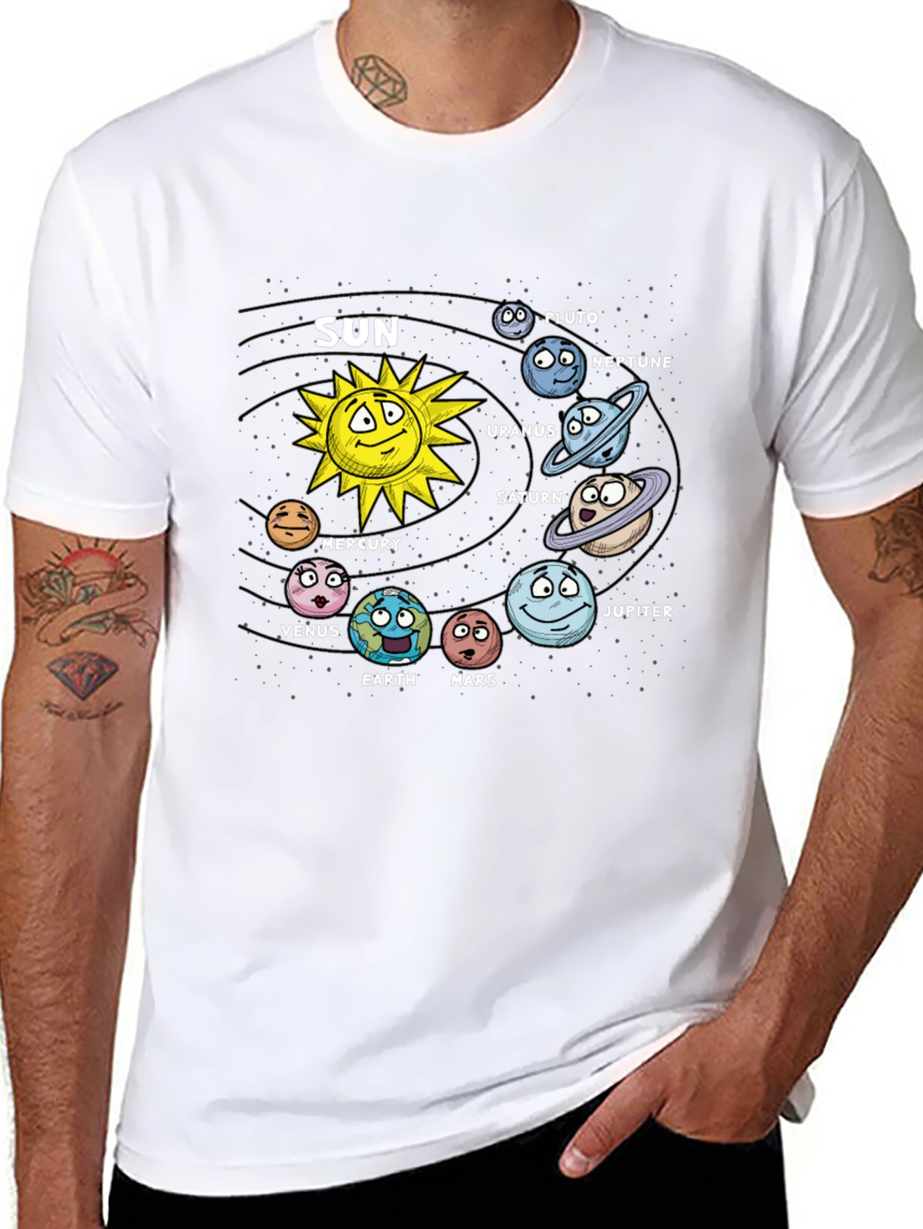 Cartoon Solar System T-Shirt