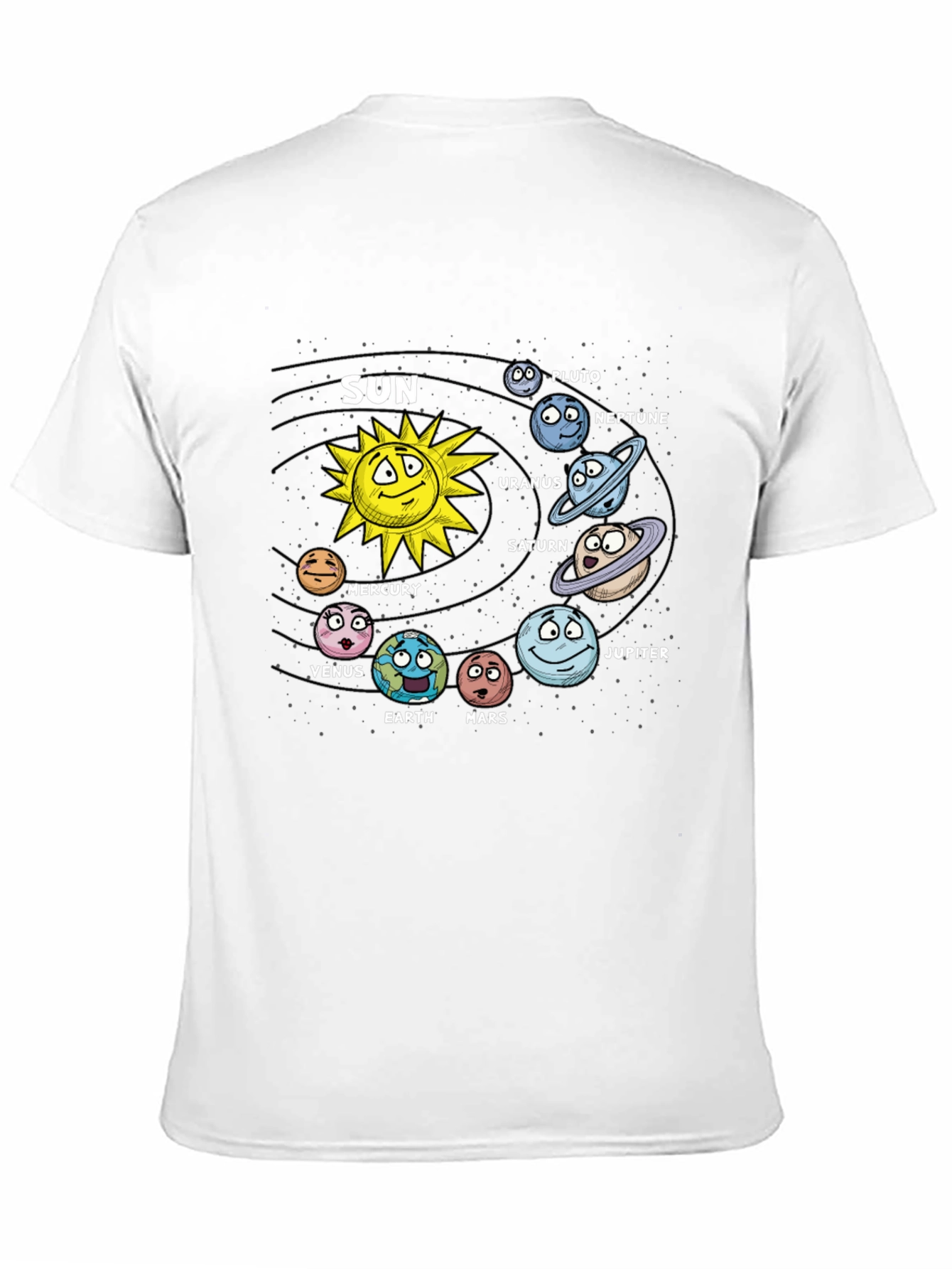 Cartoon Solar System T-Shirt