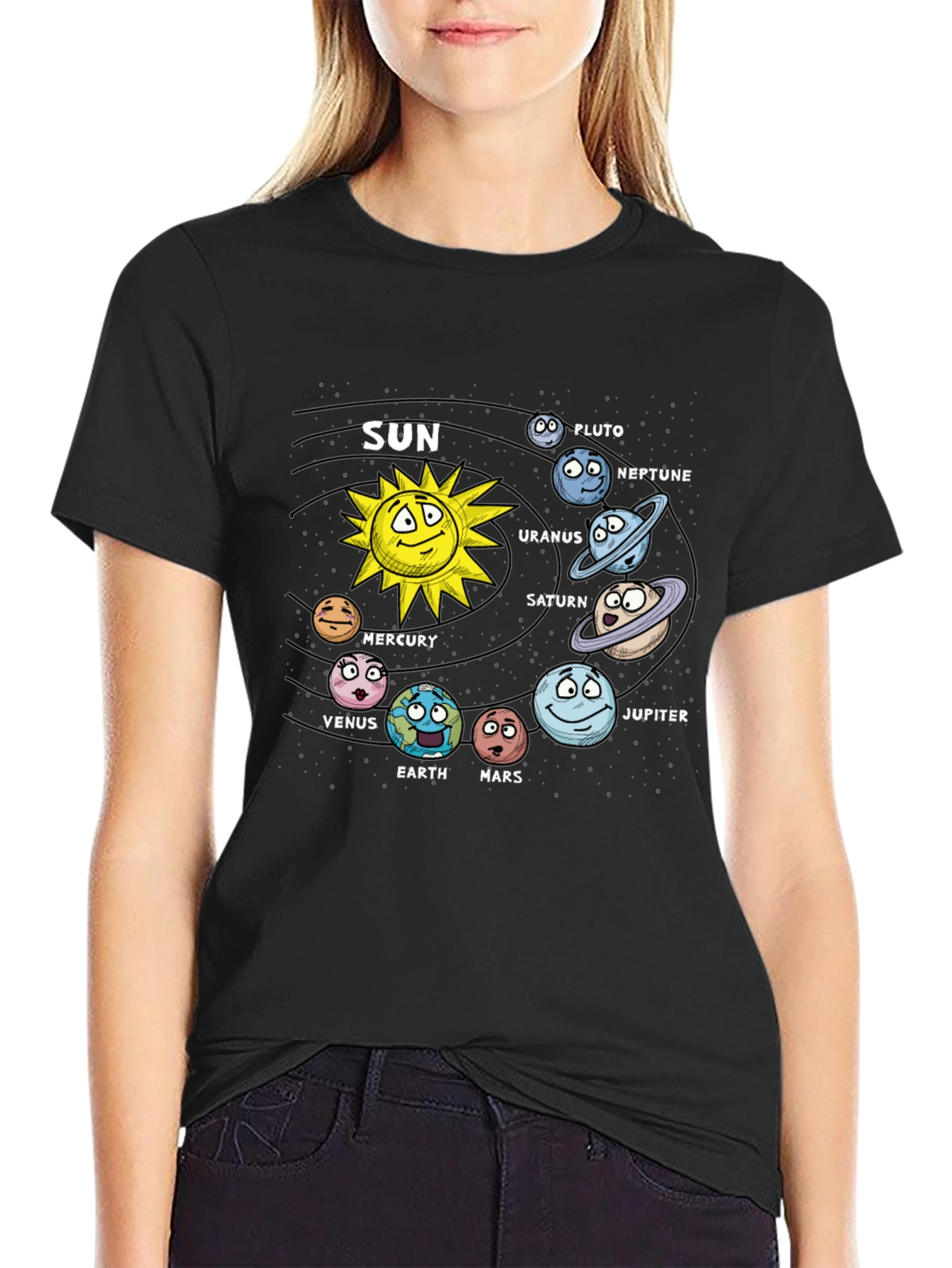 Cartoon Solar System T-Shirt