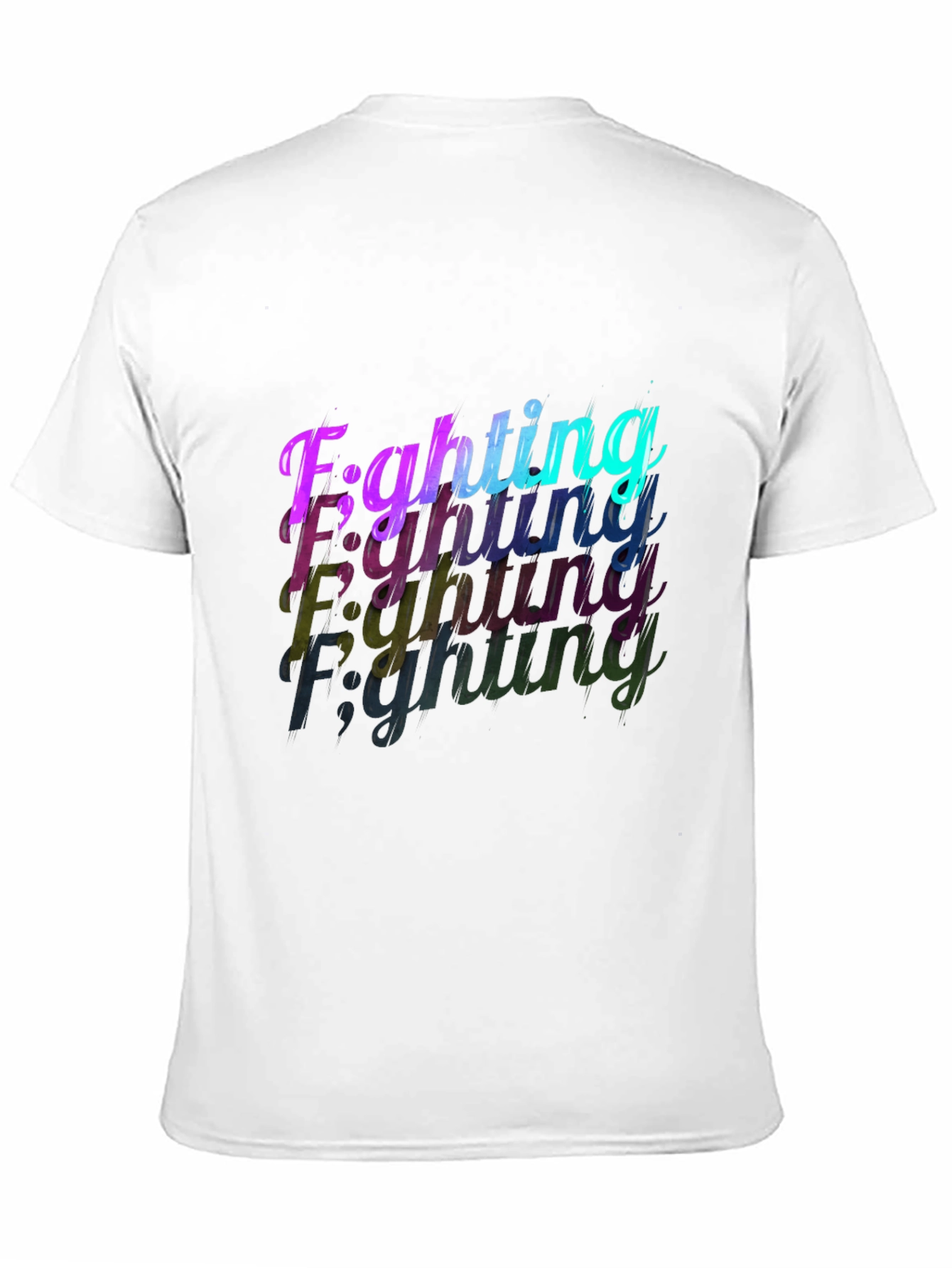 Fighting Graphic Black T-Shirt