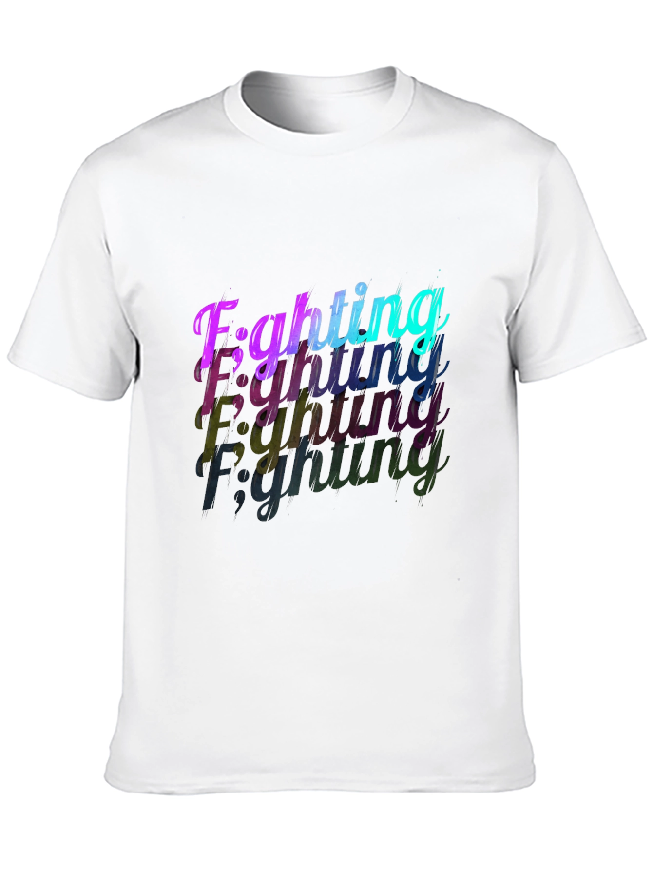 Fighting Graphic Black T-Shirt