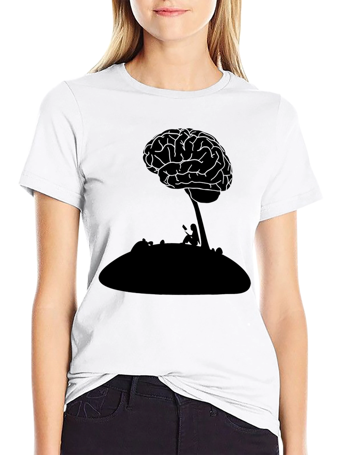Brain Tree Graphic Tee - Thoughtful Design
