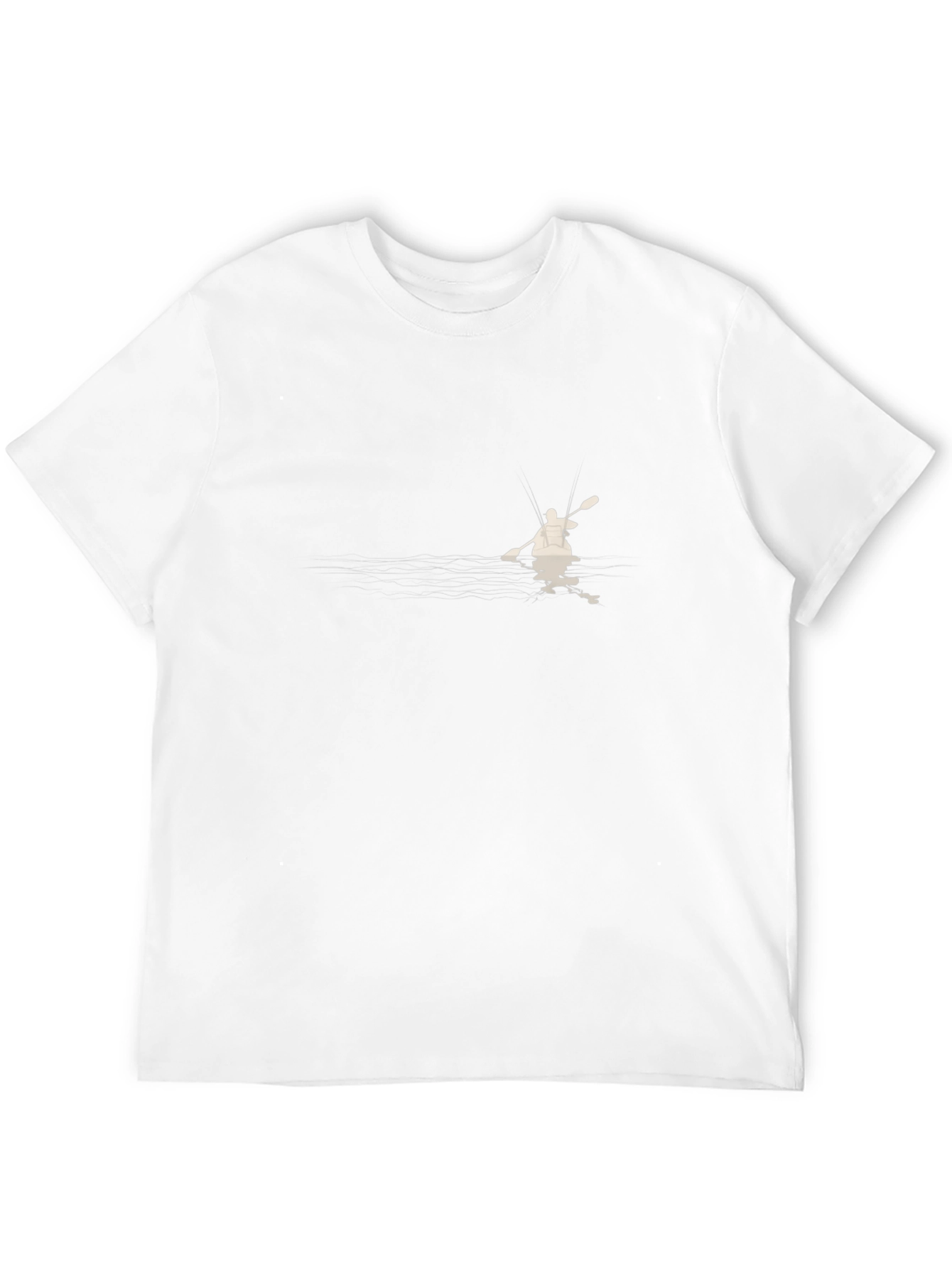 Kayaker Silhouette Tee - Black Casual Cotton Shirt