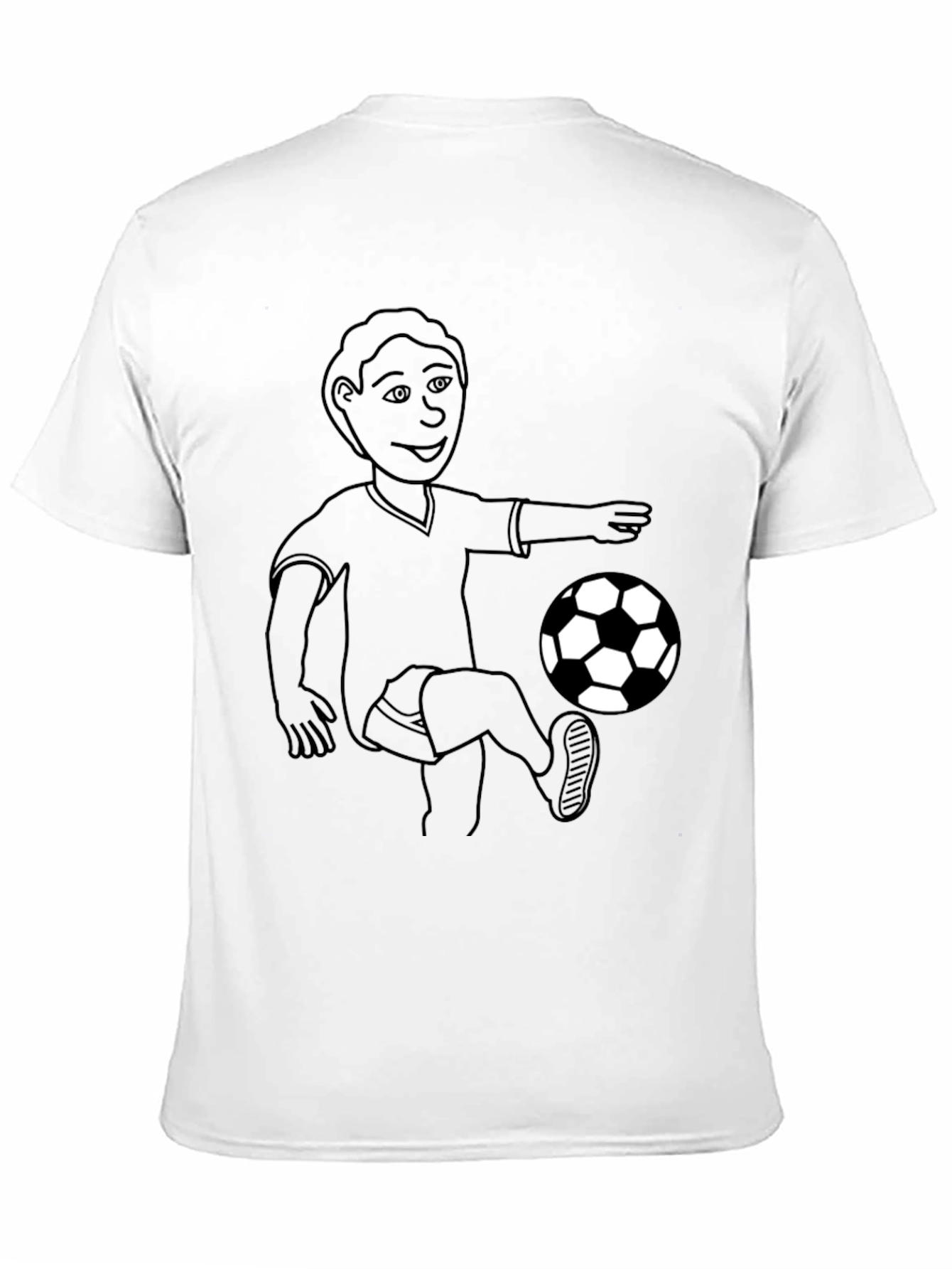 Soccer Player Black T-Shirt