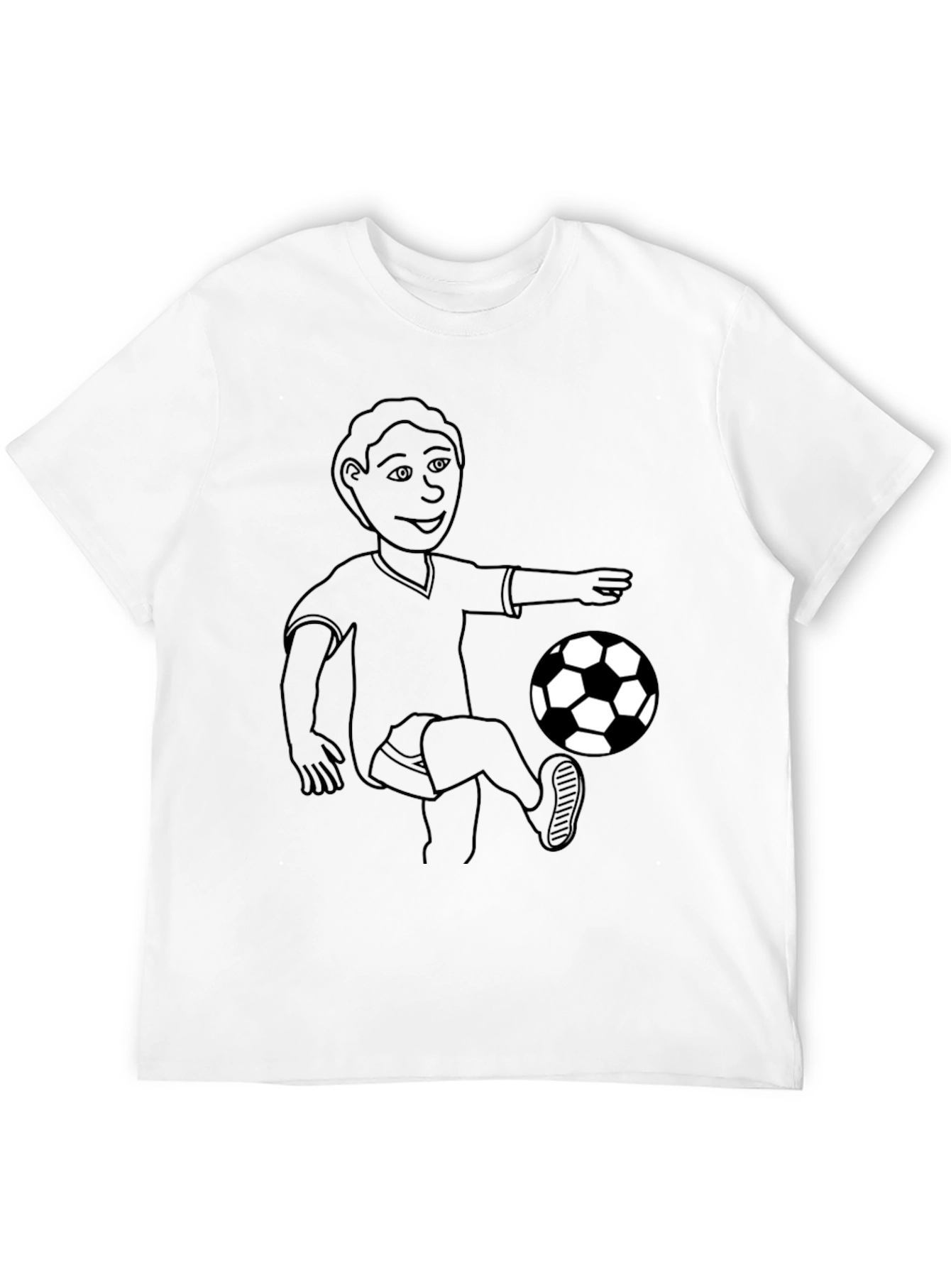 Soccer Player Black T-Shirt