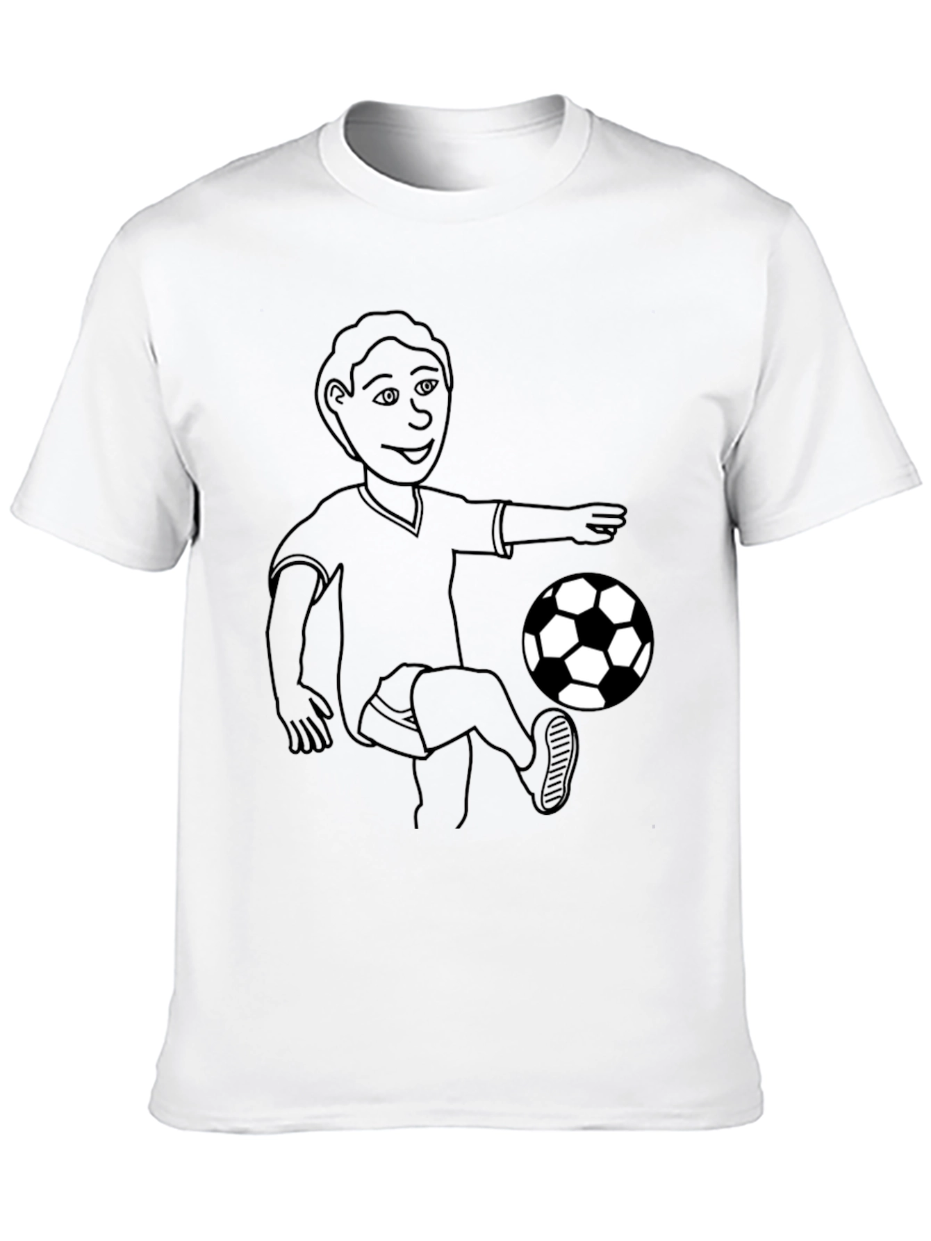 Soccer Player Black T-Shirt