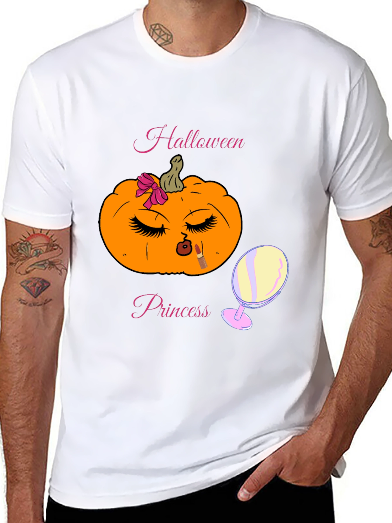 Halloween Princess Pumpkin Graphic Tee