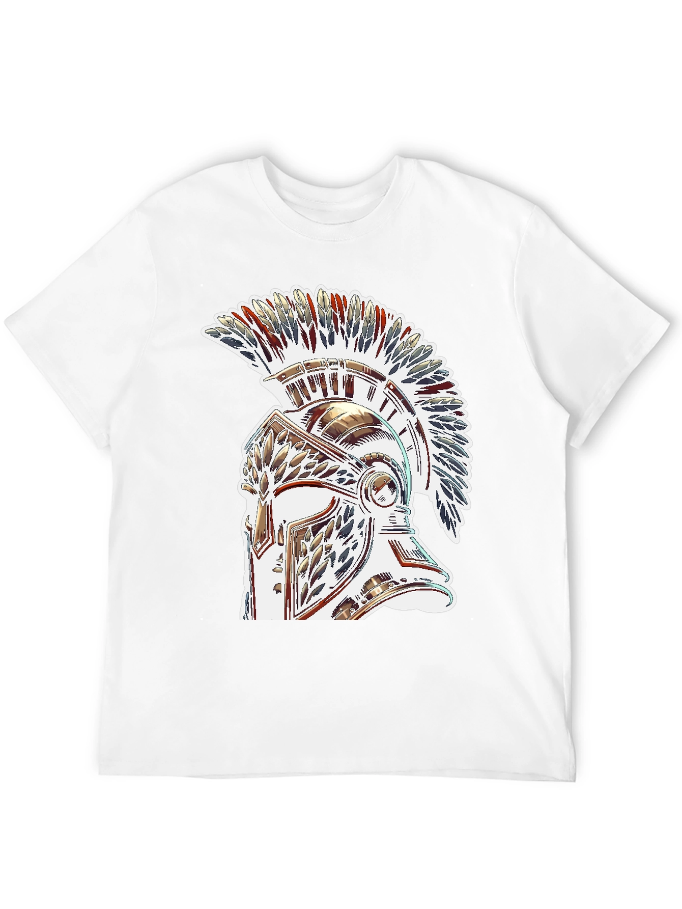 Warrior Helmet Graphic Tee - Black