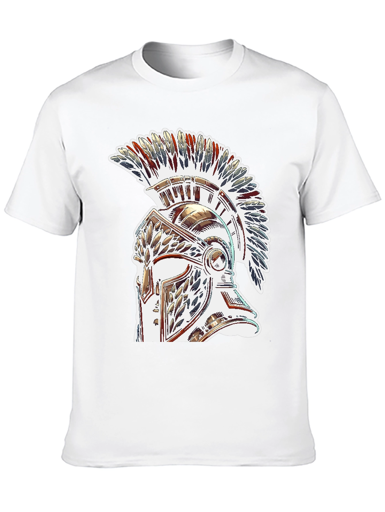 Warrior Helmet Graphic Tee - Black