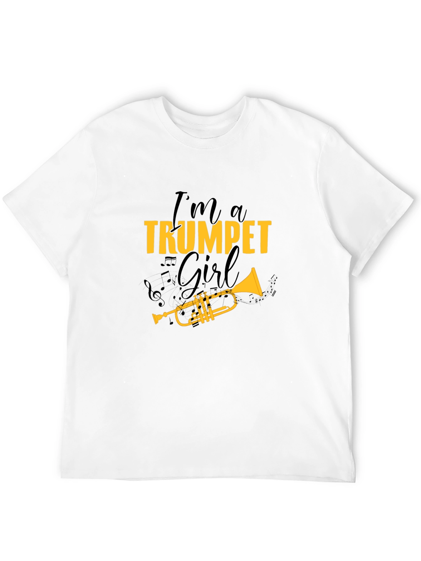 Trumpet Girl T-Shirt - Musical Gift