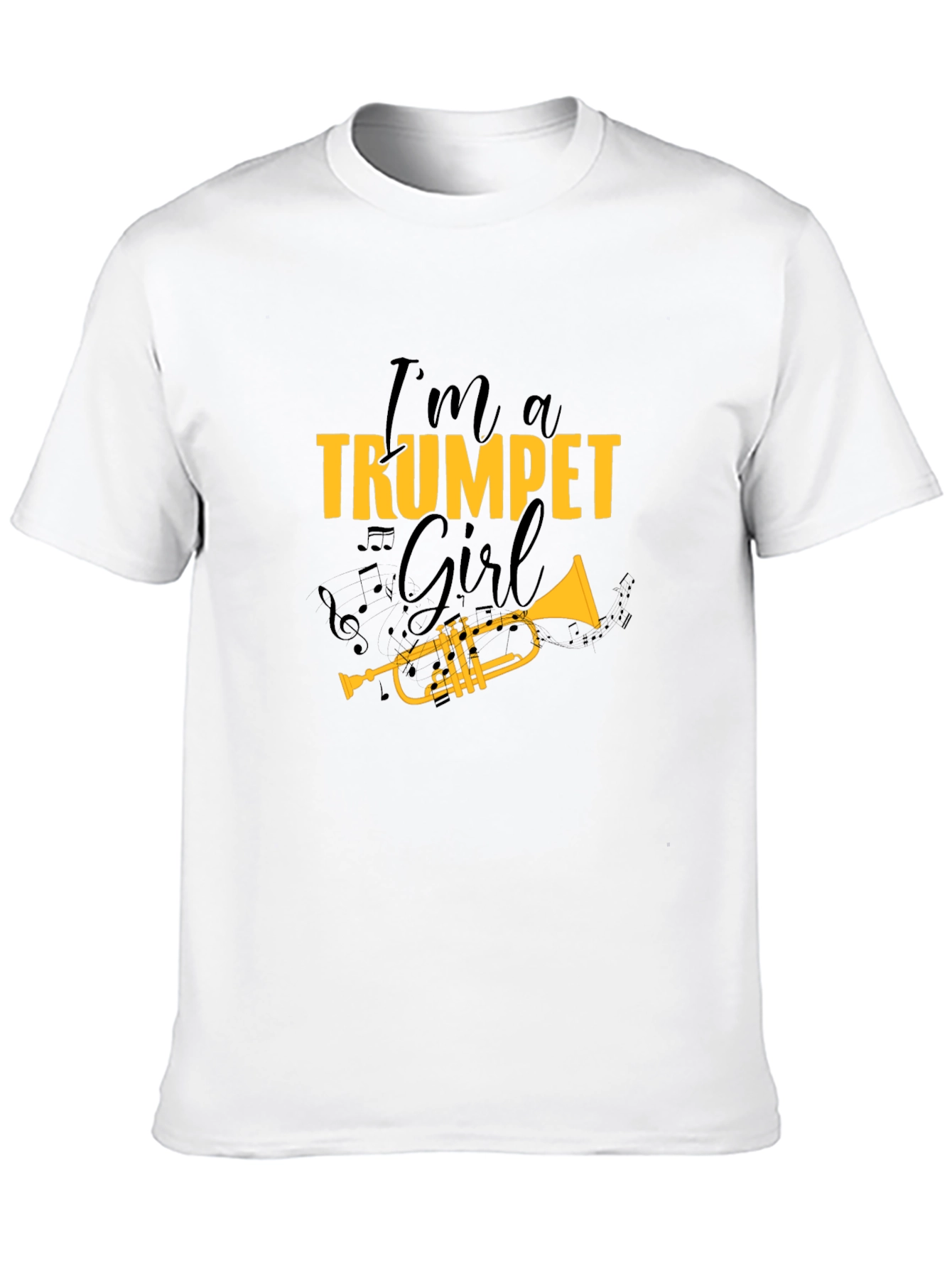 Trumpet Girl T-Shirt - Musical Gift