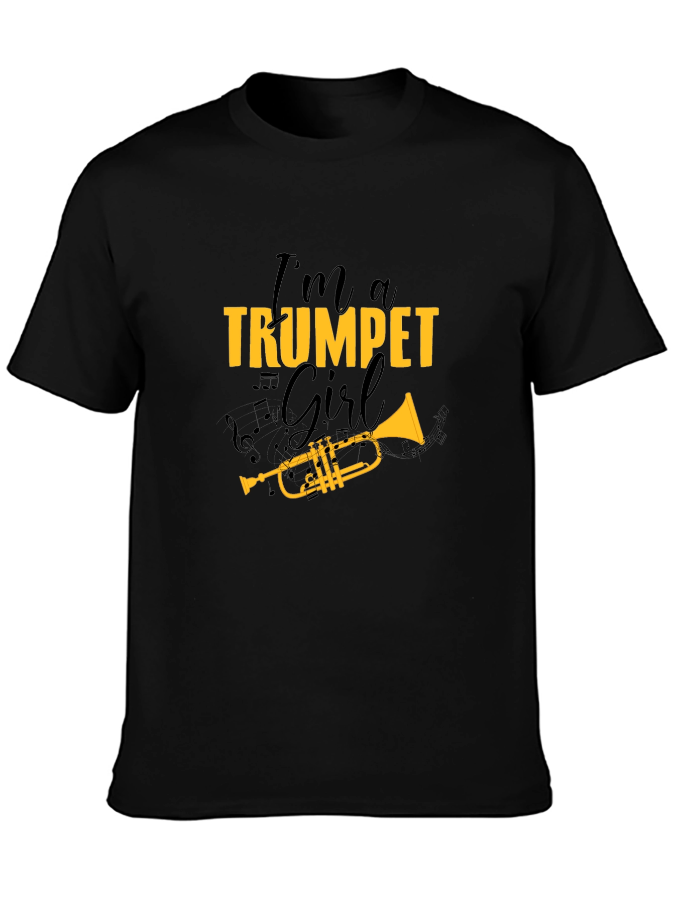 Trumpet Girl T-Shirt - Musical Gift