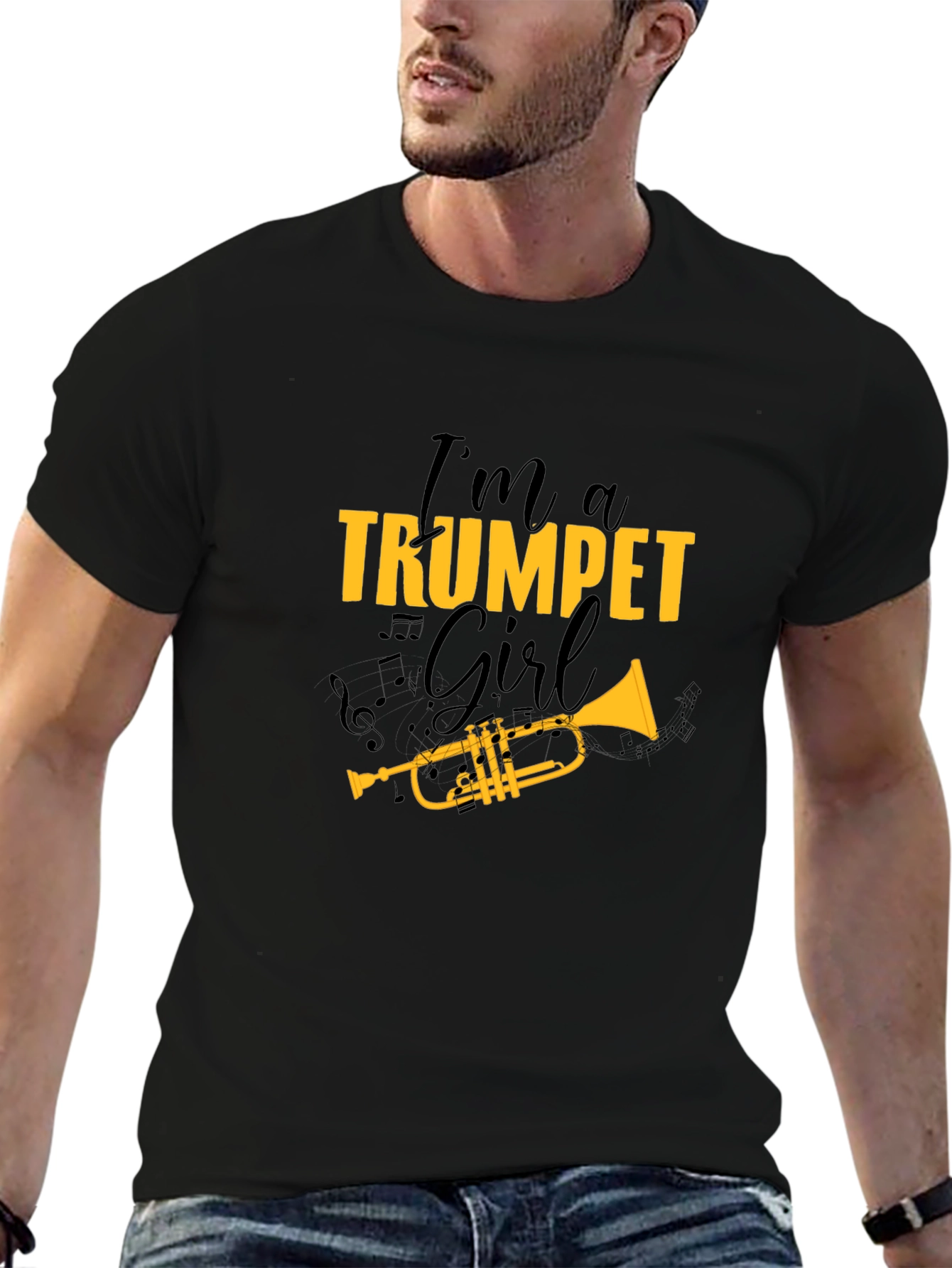 Trumpet Girl T-Shirt - Musical Gift