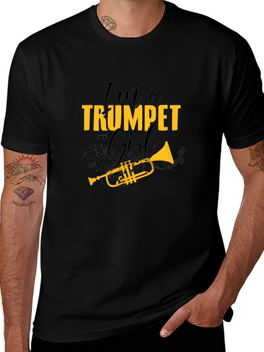 Trumpet Girl T-Shirt - Musical Gift