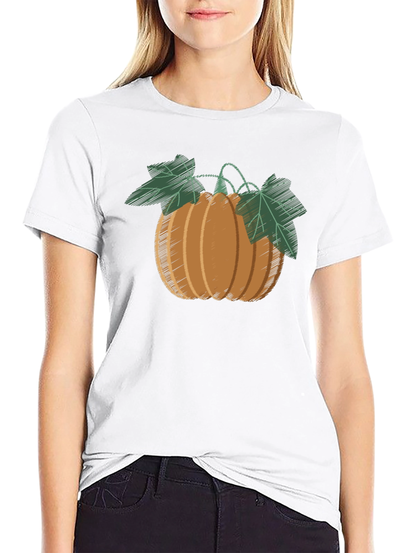 Pumpkin Patch T-Shirt - Black Casual Wear