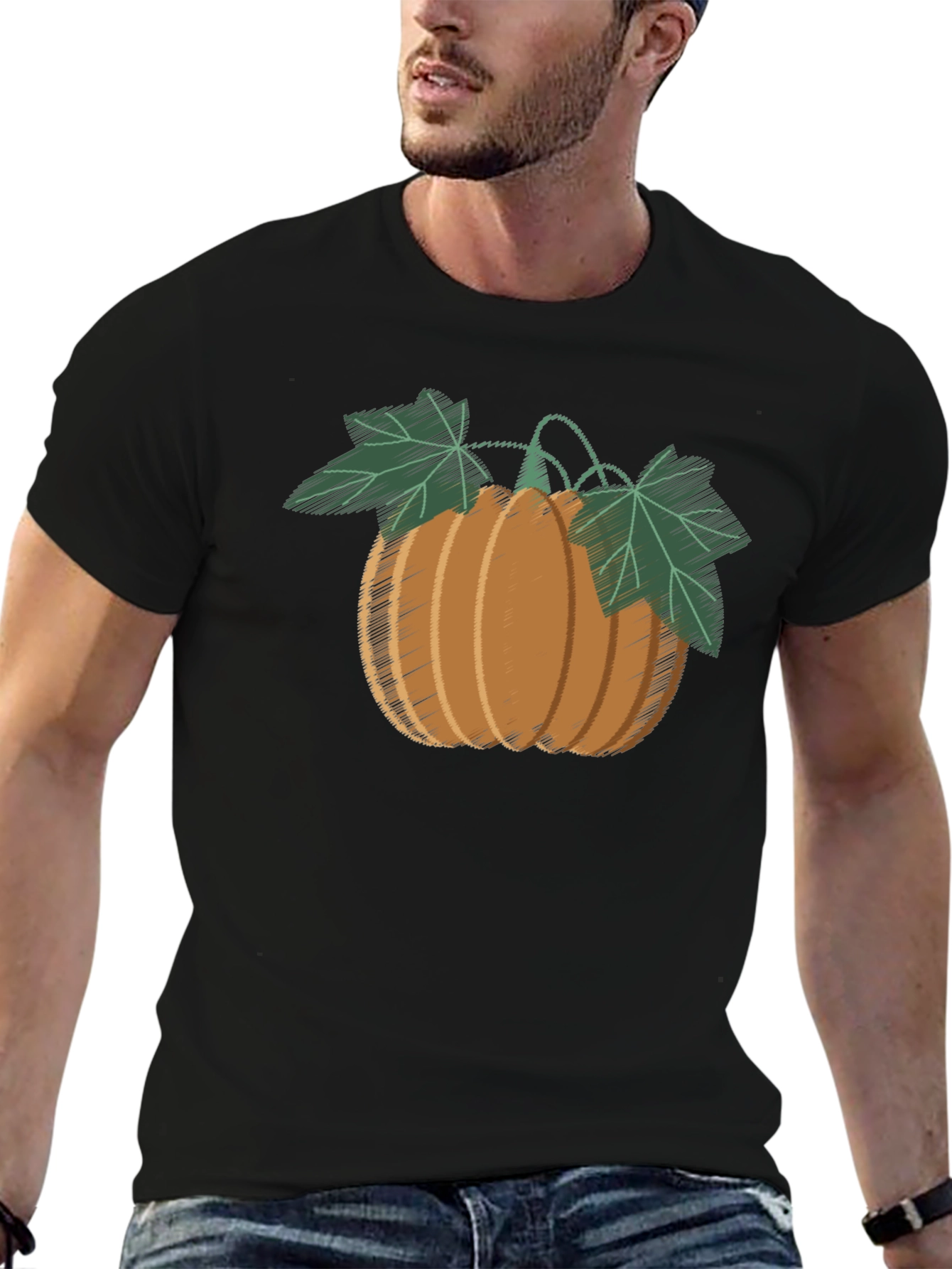 Pumpkin Patch T-Shirt - Black Casual Wear