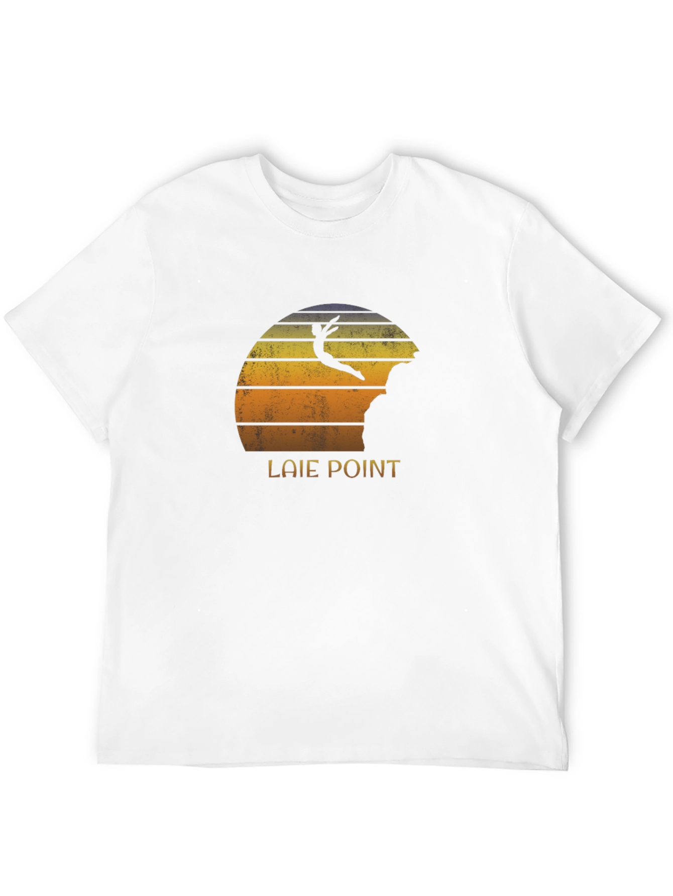 Laie Point Retro Sunset Cliff Diver T-Shirt