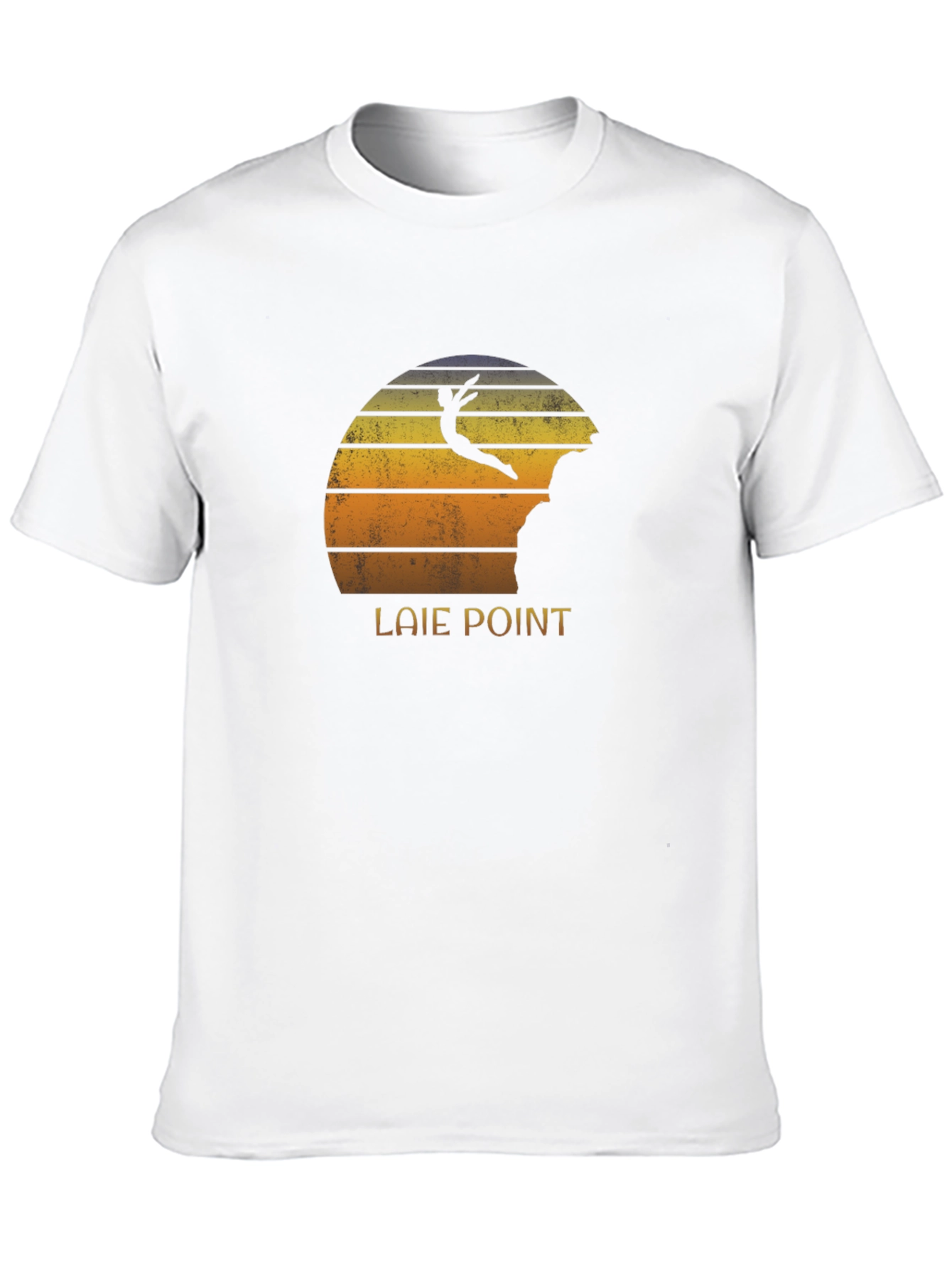 Laie Point Retro Sunset Cliff Diver T-Shirt