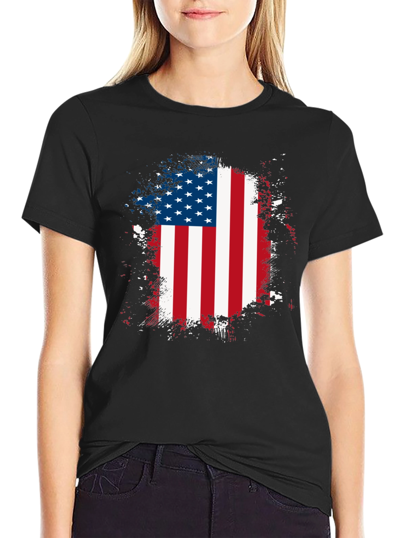 American Flag Graphic T-Shirt - Patriotic USA Pride