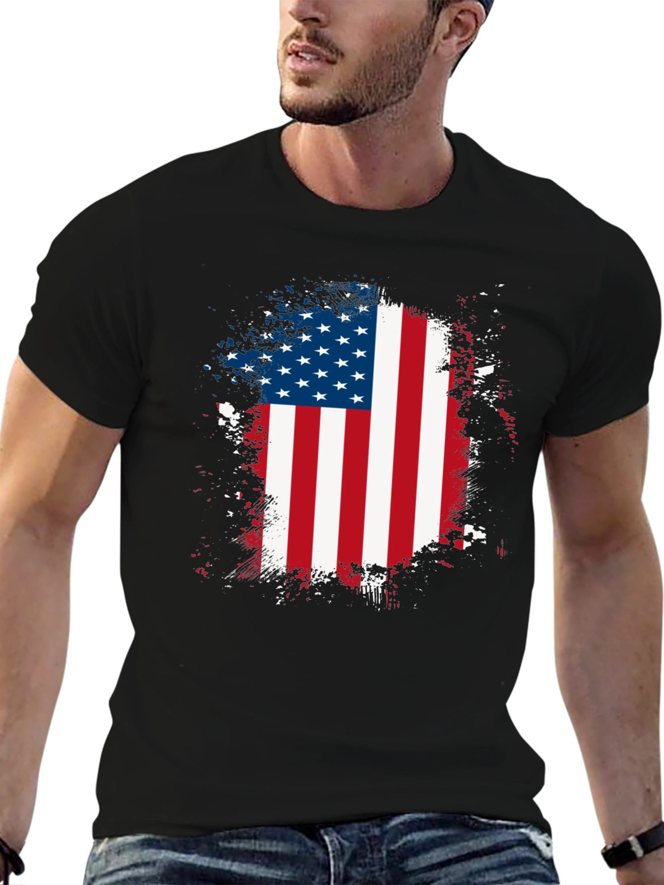 American Flag Graphic T-Shirt - Patriotic USA Pride
