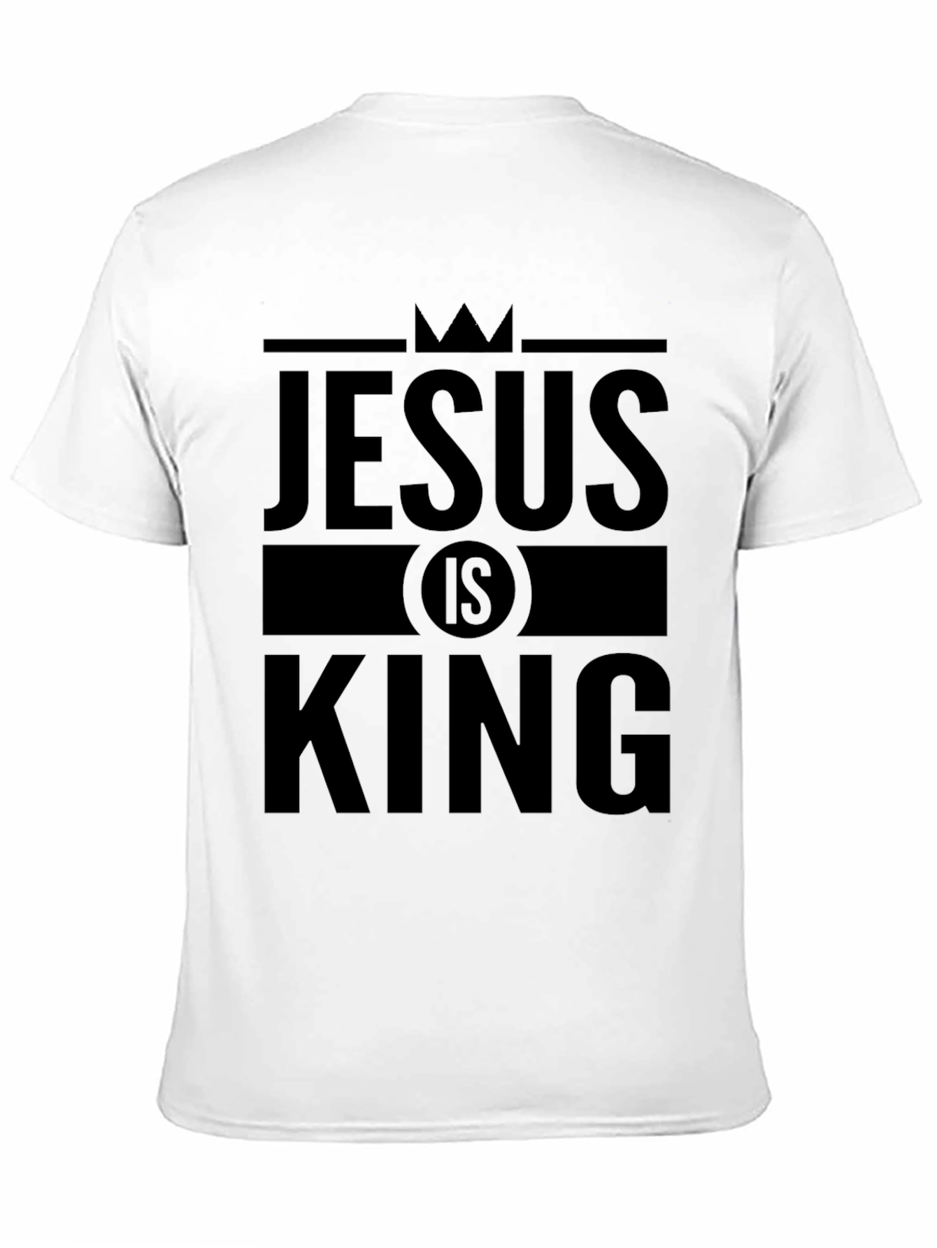 Jesus is King Black Graphic T-Shirt