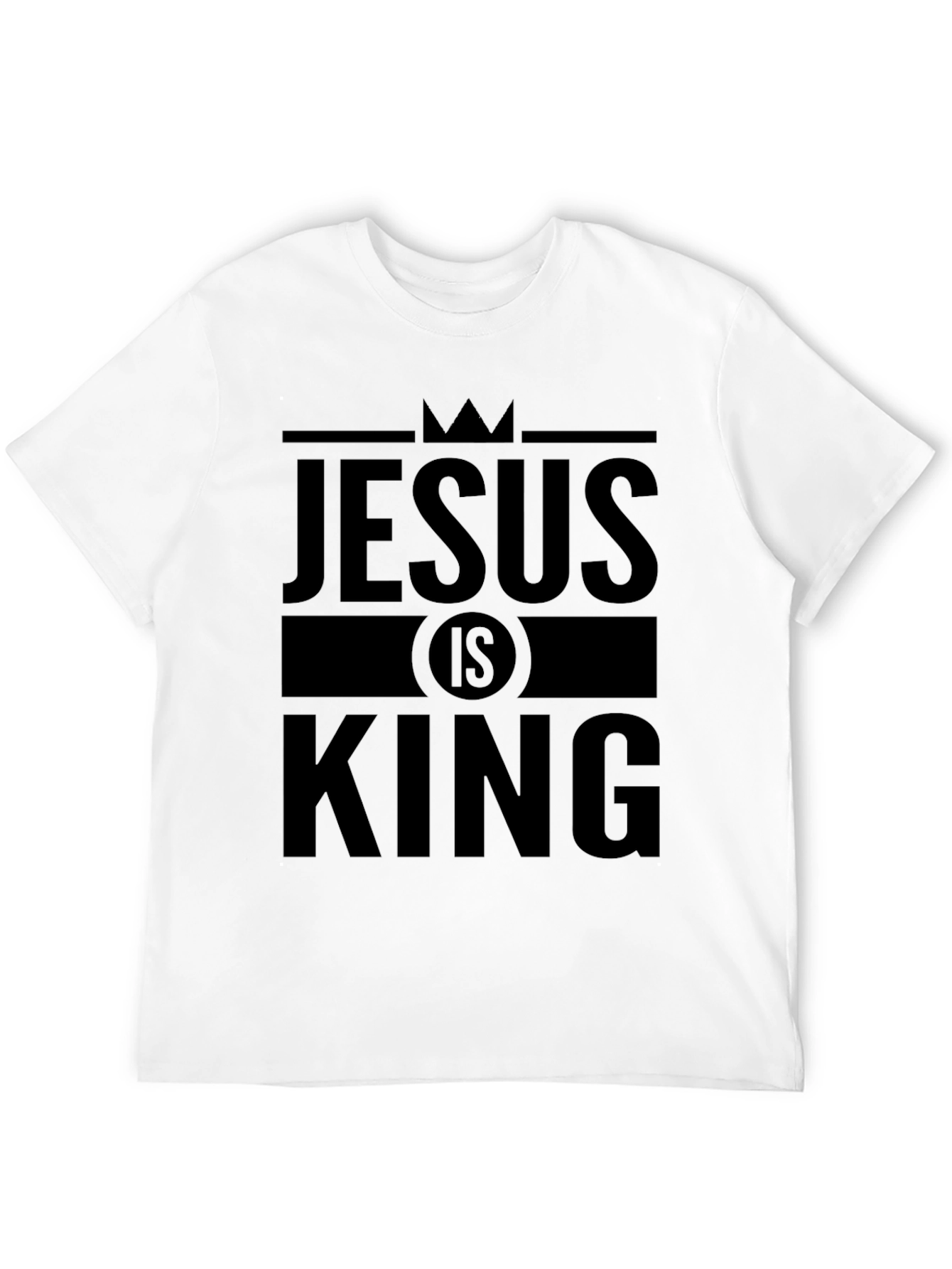 Jesus is King Black Graphic T-Shirt