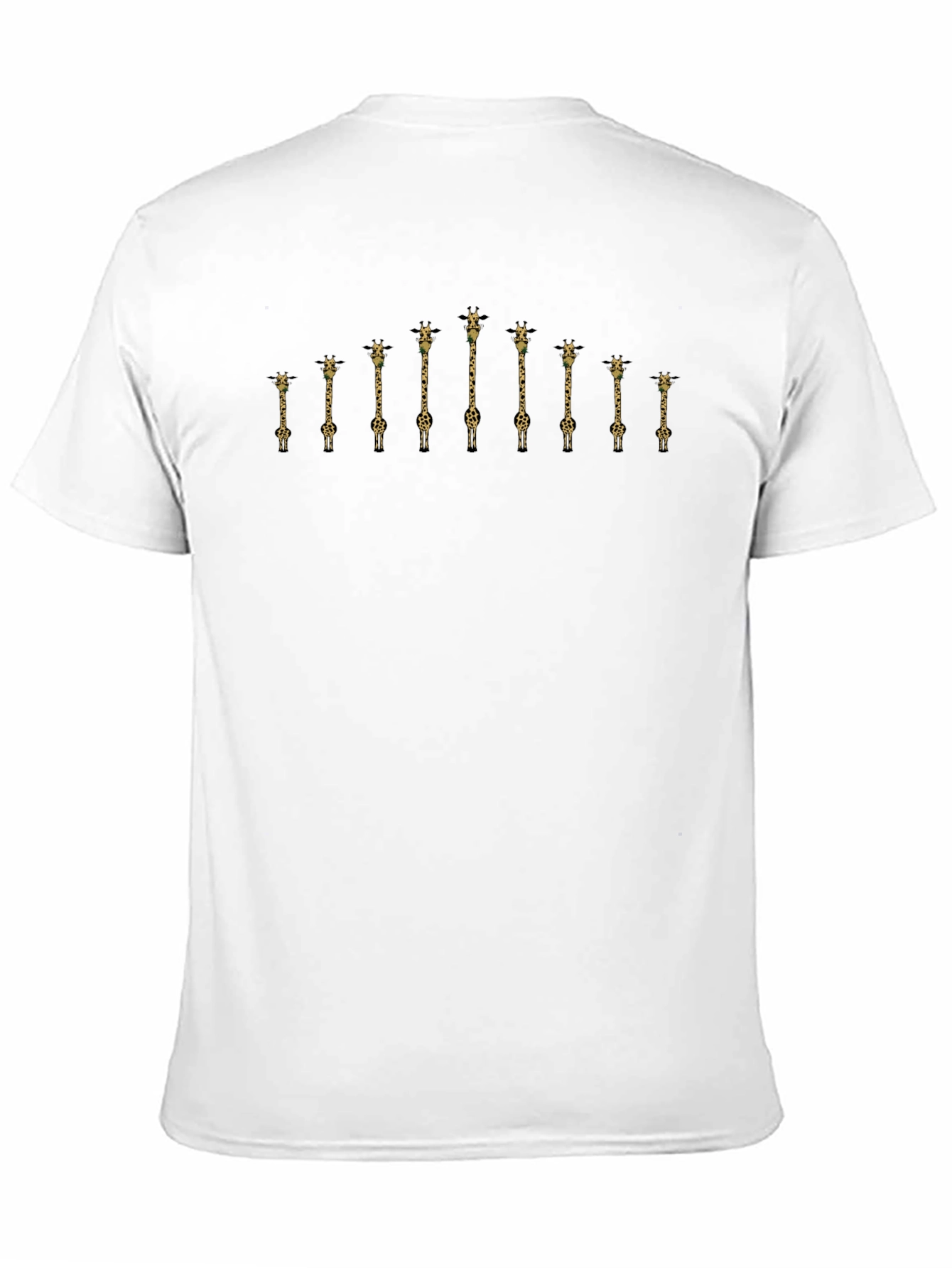 Giraffe Silhouette Black T-Shirt