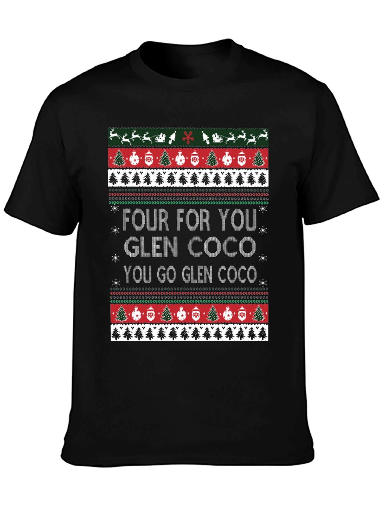 Glen Coco Christmas T-Shirt - Festive Holiday Apparel