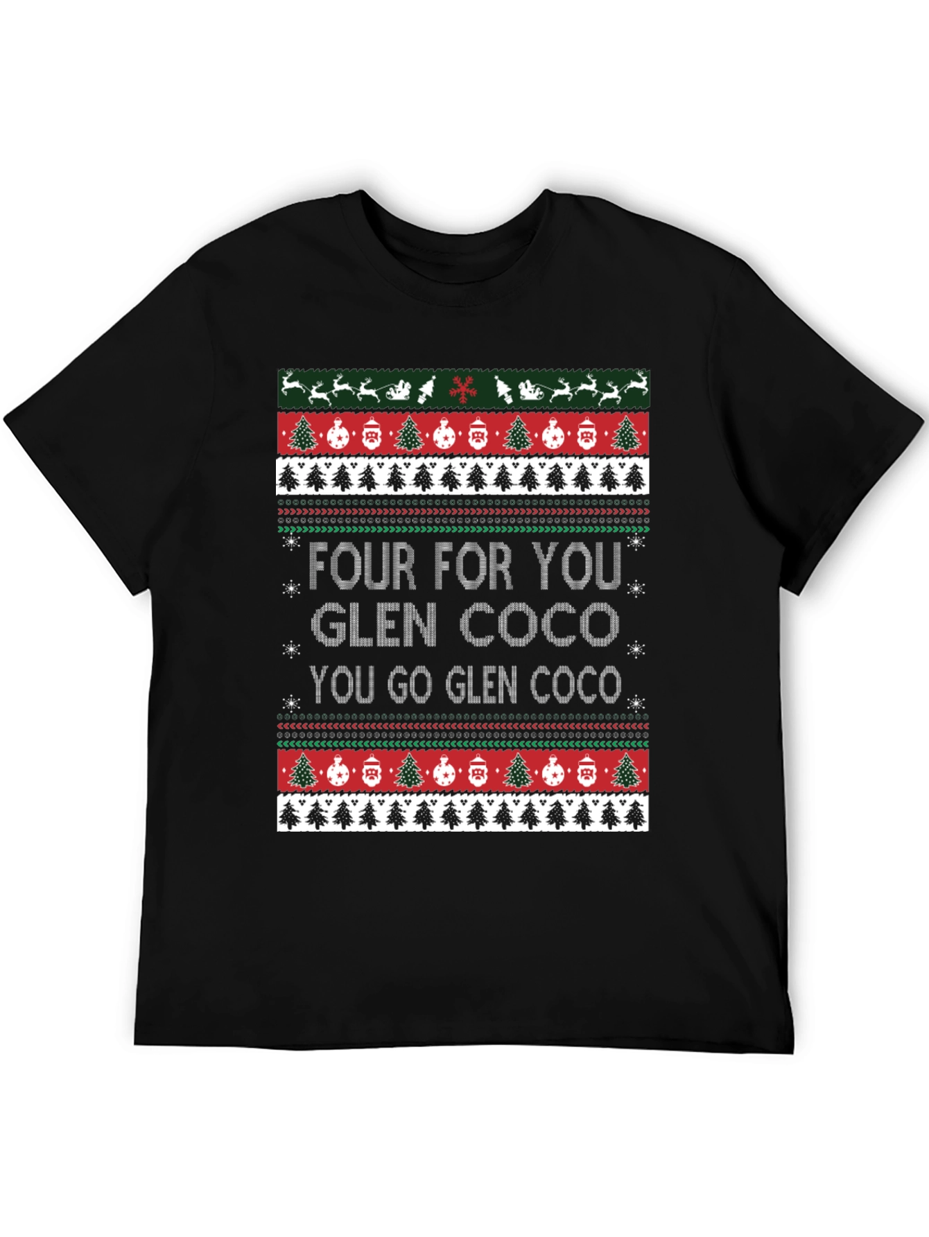 Glen Coco Christmas T-Shirt - Festive Holiday Apparel