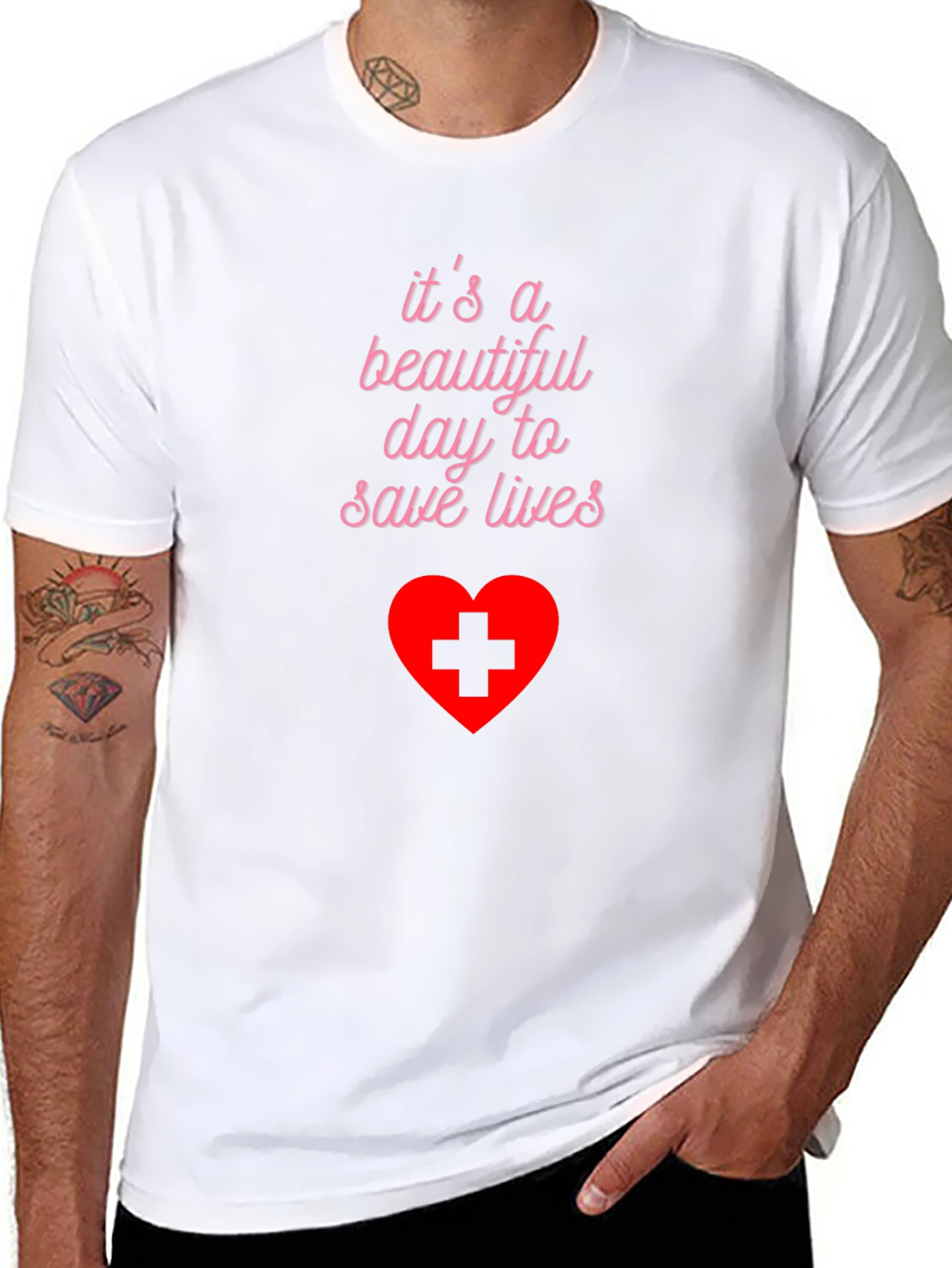 Beautiful Day to Save Lives T-Shirt - Medical Hero