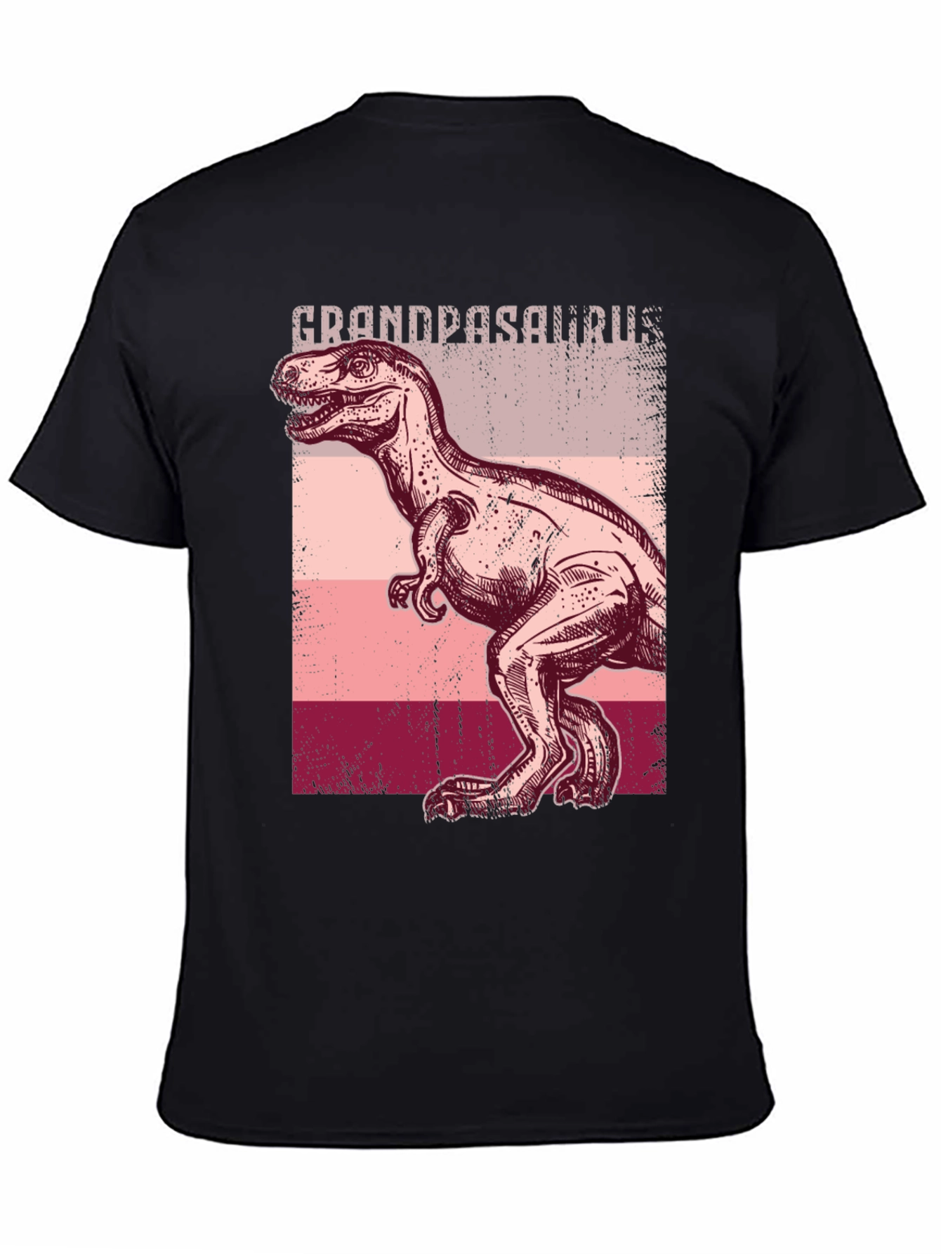 Grandpasaurus T-Rex Graphic Tee - Black