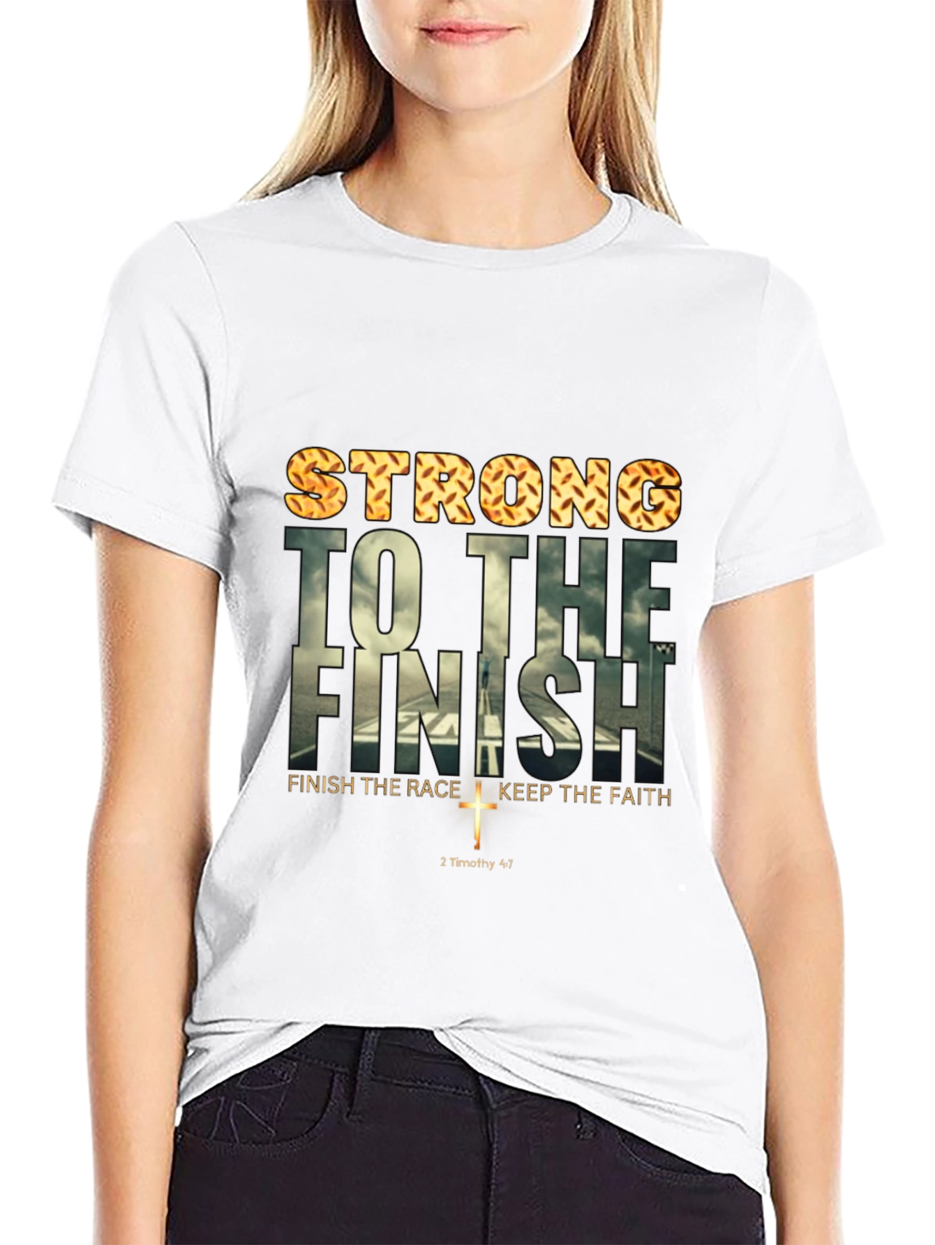 Strong To The Finish T-Shirt Christian Tee