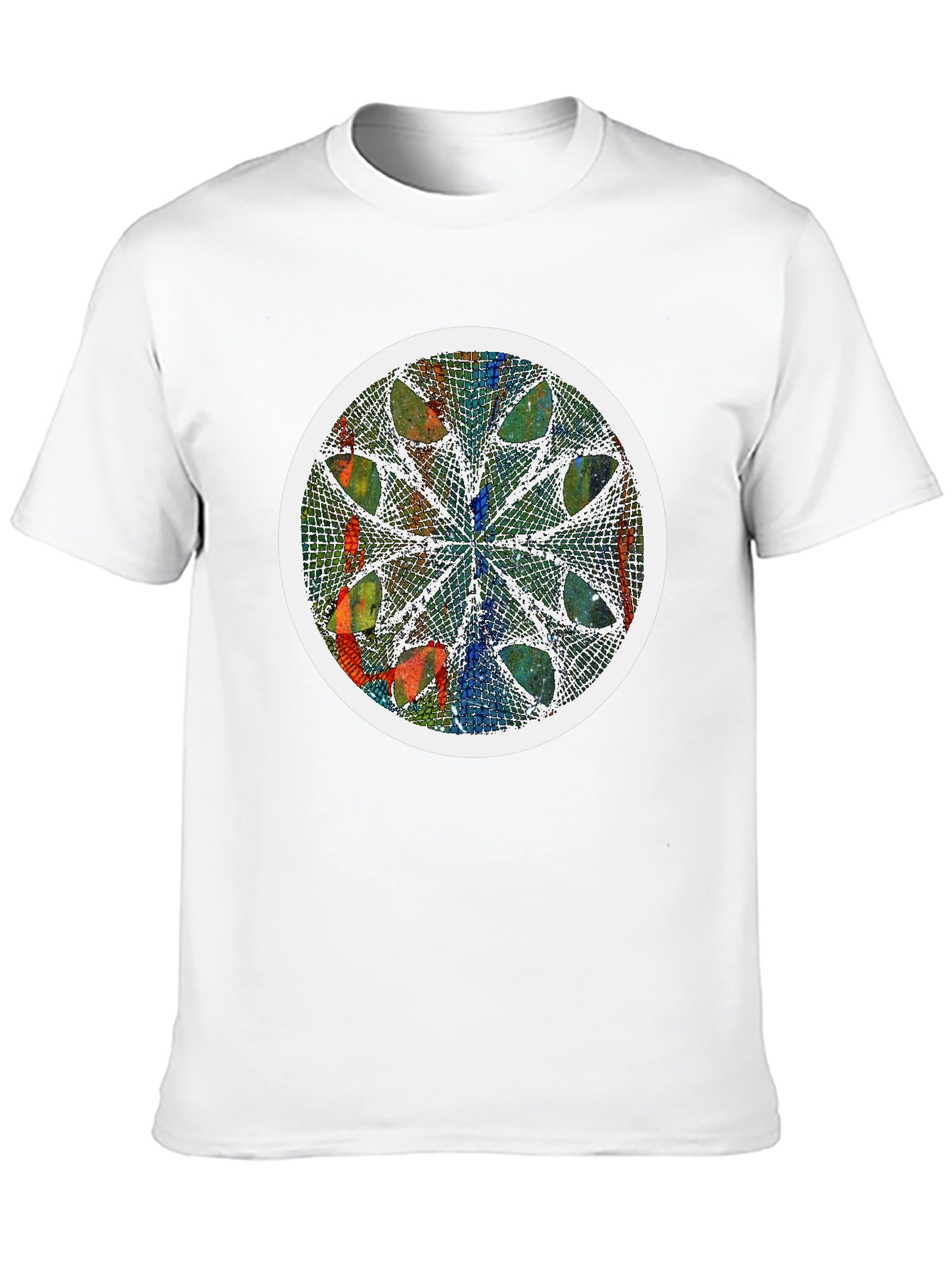 Abstract Art Graphic Tee - Modern Mandala Design