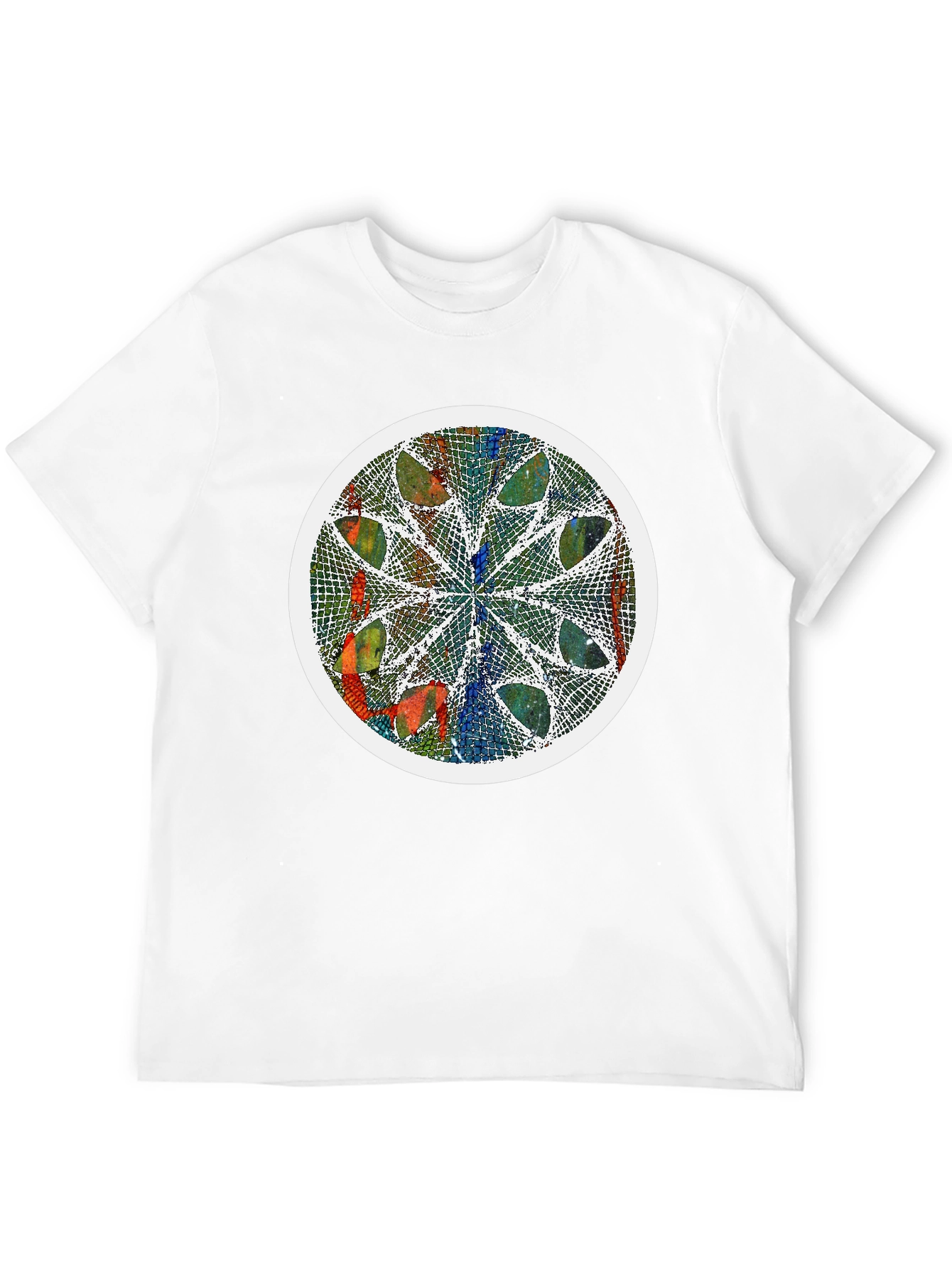 Abstract Art Graphic Tee - Modern Mandala Design